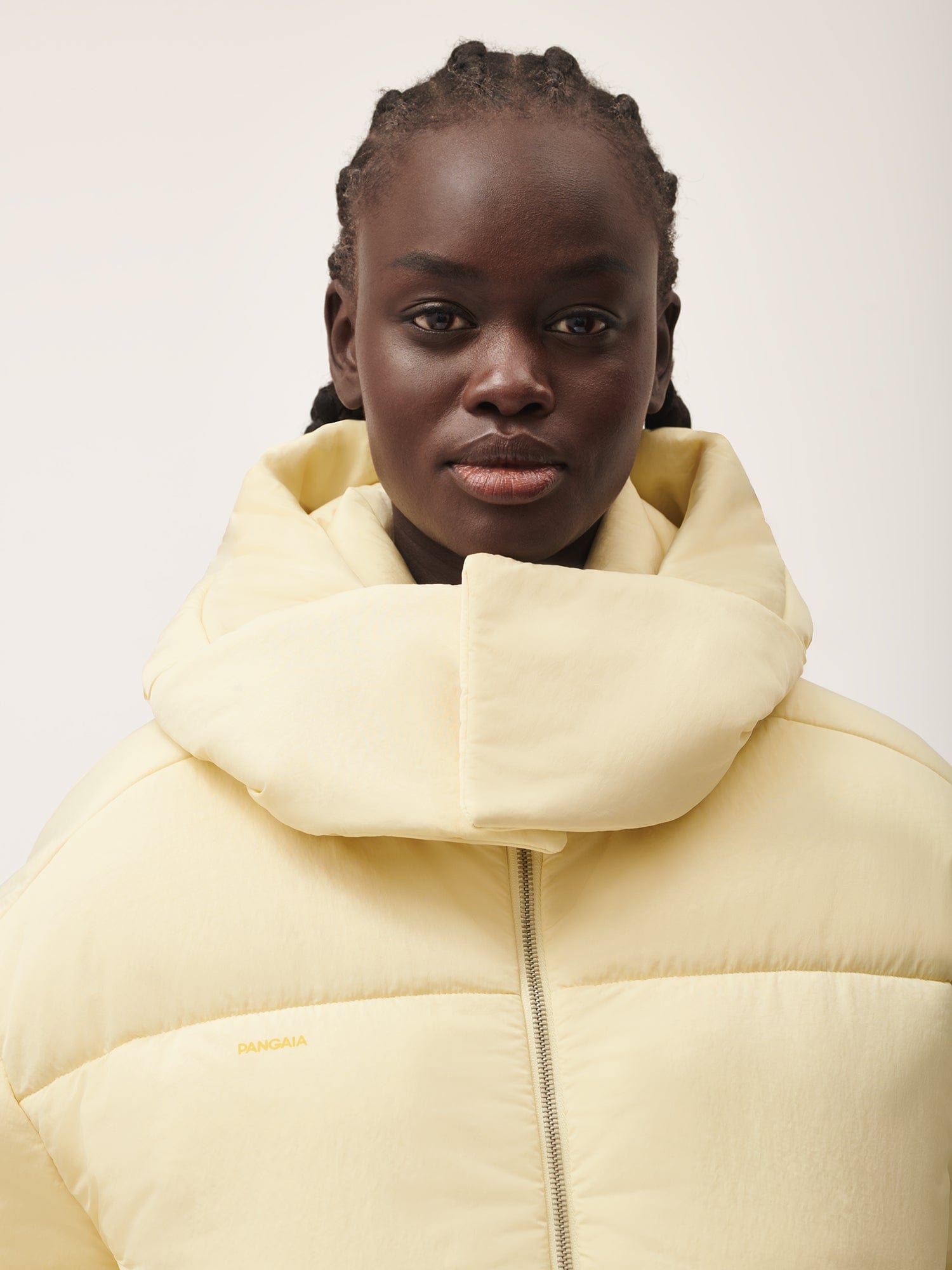 Mustard color puffer jacket best sale