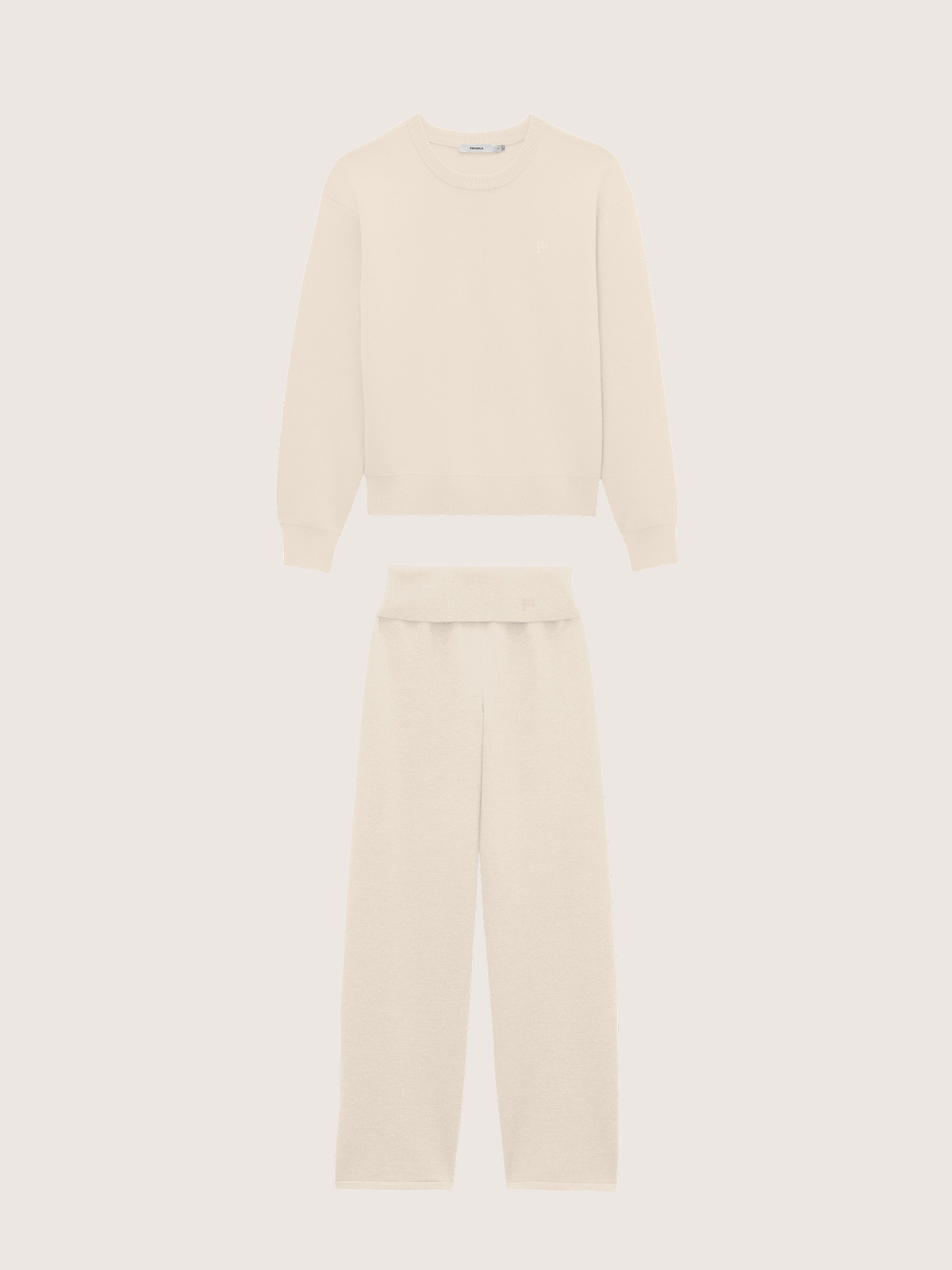 Womens Merino Wool Sweater and Trousers Set—Soft Void