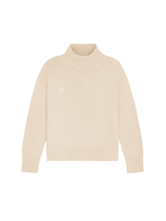Ivory clearance cashmere turtleneck