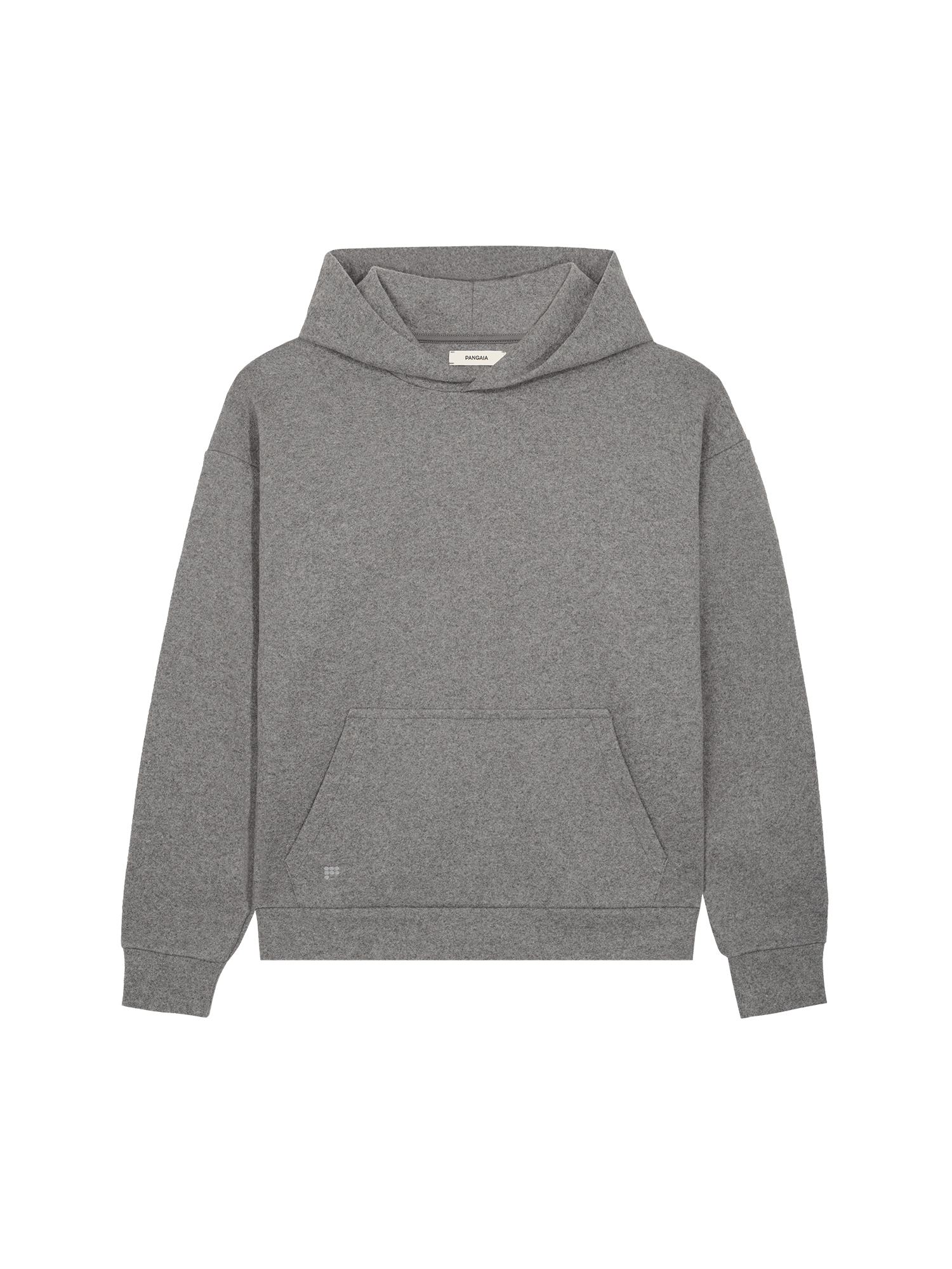 Womens Grey Recycled Wool Jersey Hoodie Luxury Hoodies PANGAIA