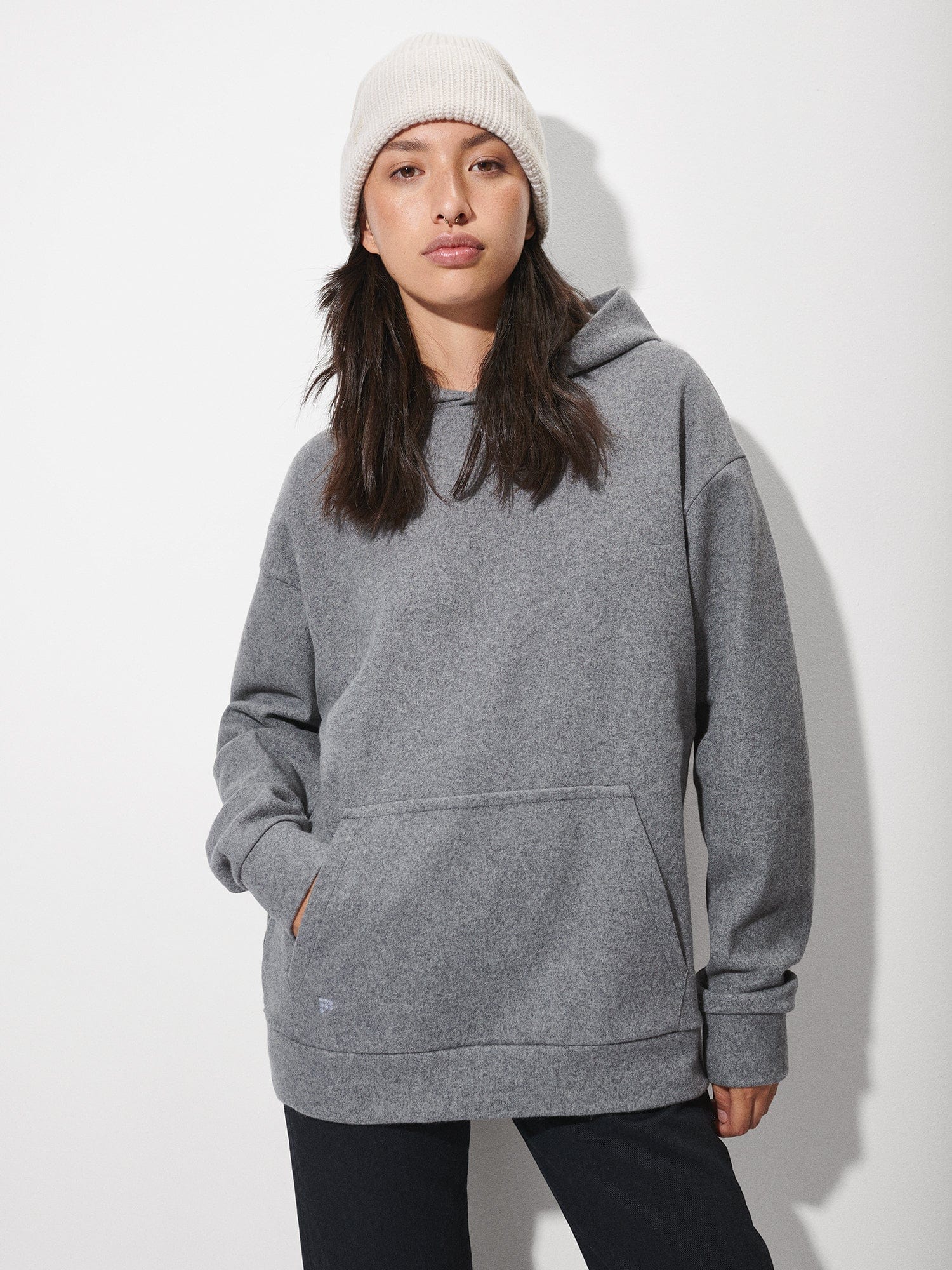 Jersey best sale hoodie women's