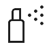 Premium garment refresh spray bottle icon. Fine mist dispenser for fabric care and protection