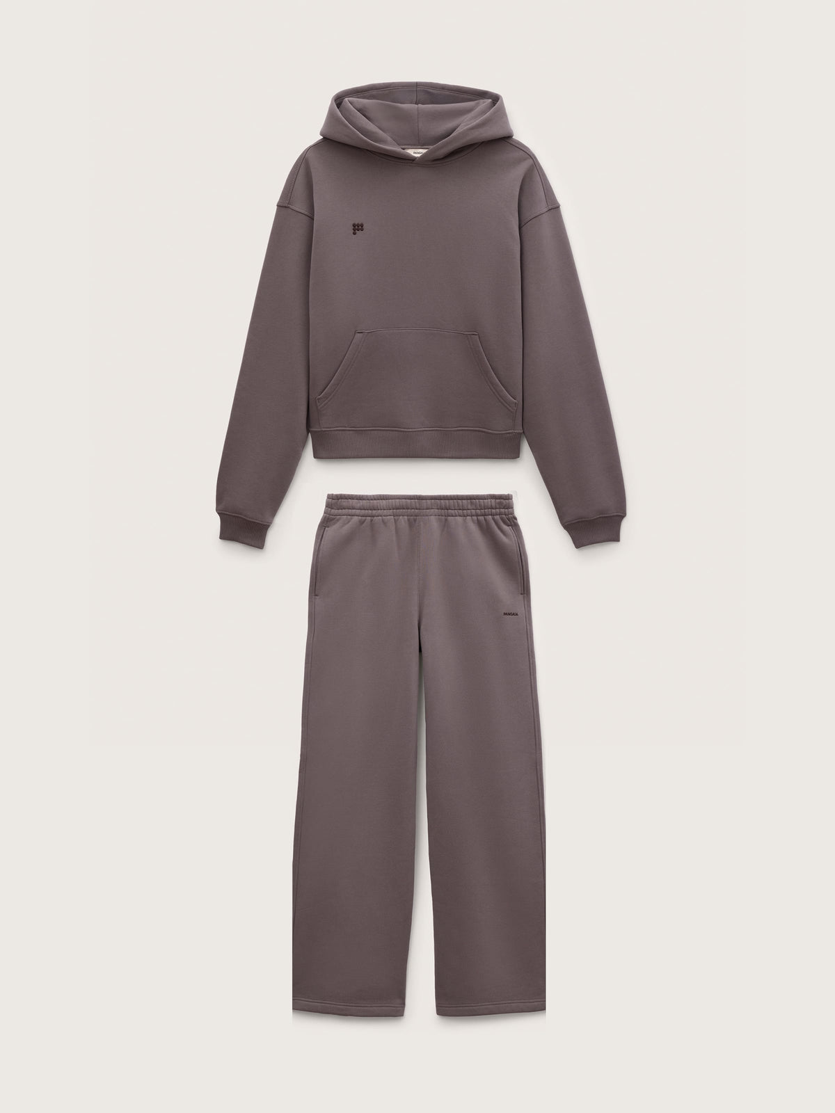 Womens Heavyweight Hoodie and Straight Leg Track Pants Set—Slate Escape