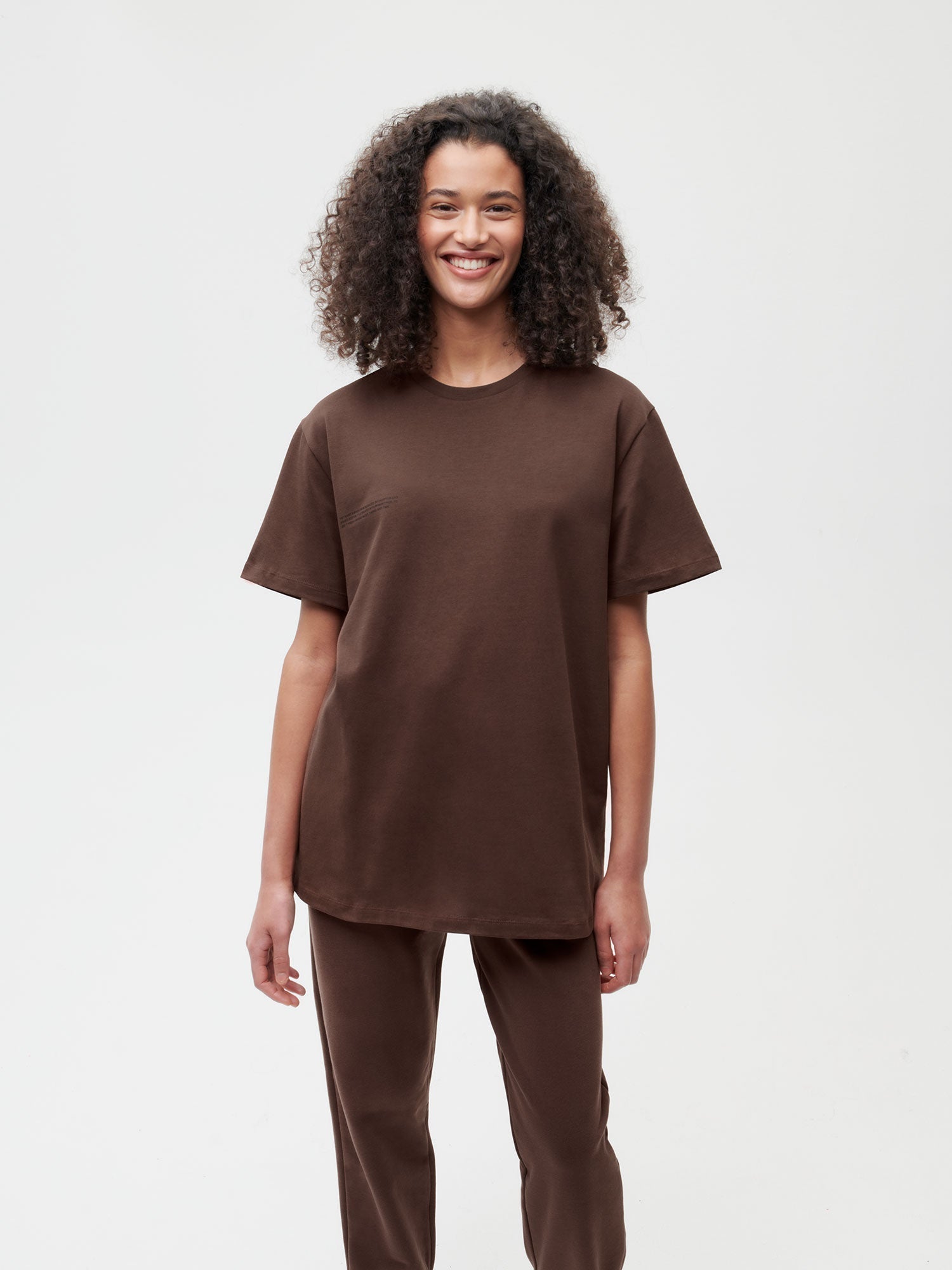 Organic Cotton T Shirt Chesnut Brown Female