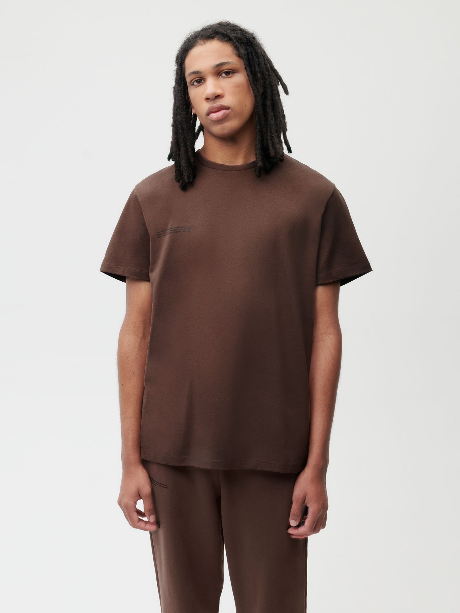Organic Cotton T Shirt Chesnut Brown Male