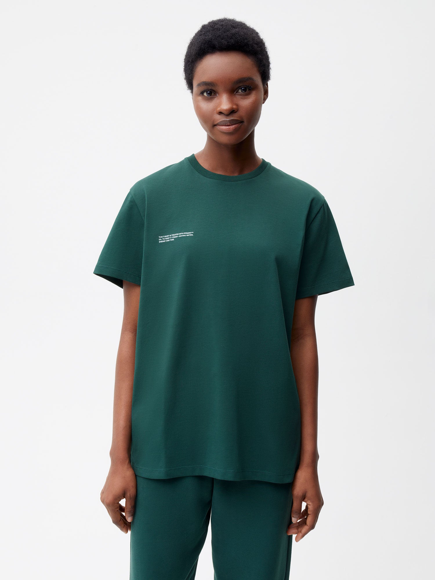 365 Organic Cotton T-shirt—foliage green female-1