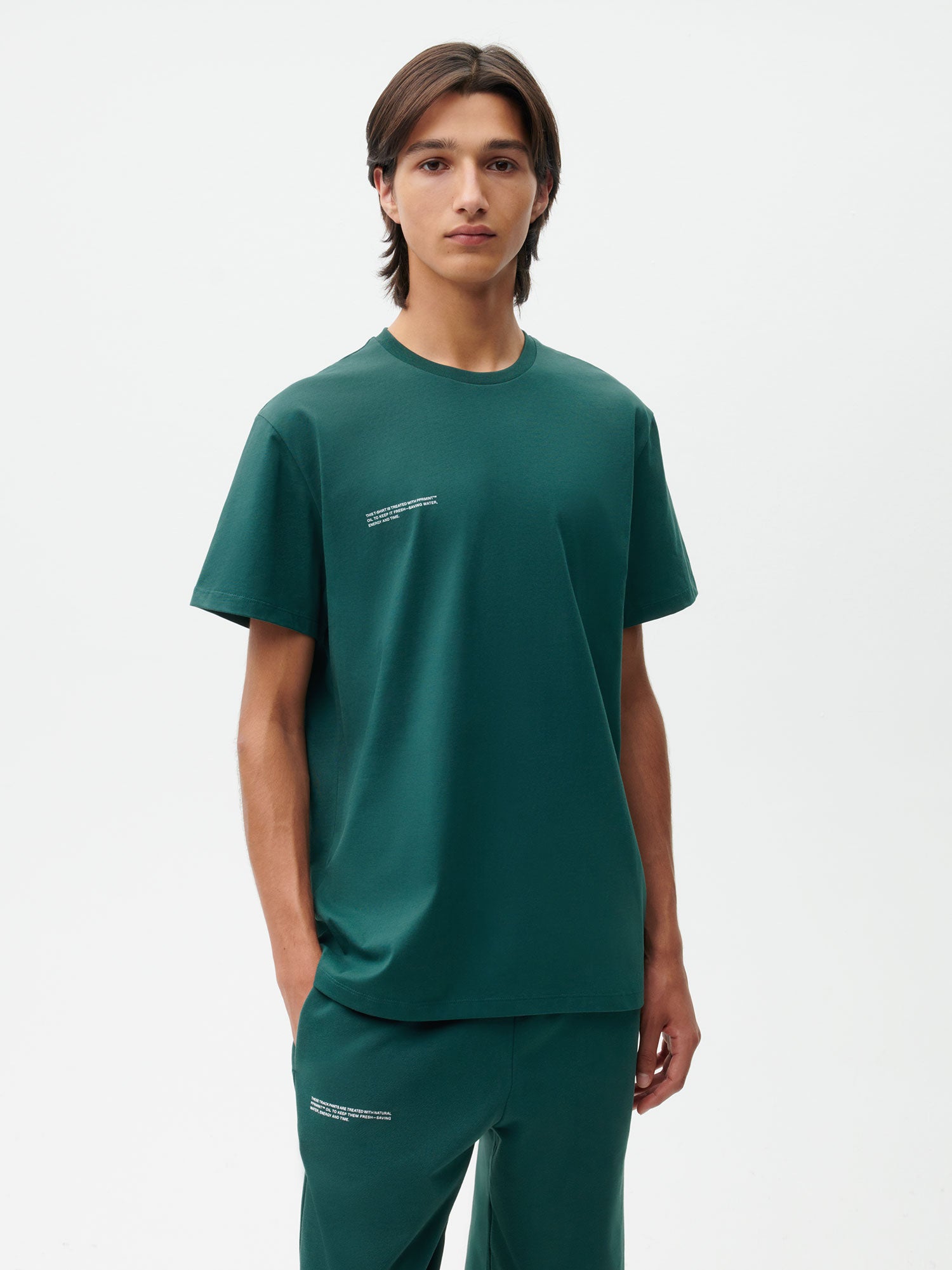 365 Organic Cotton T-shirt—foliage green male-1