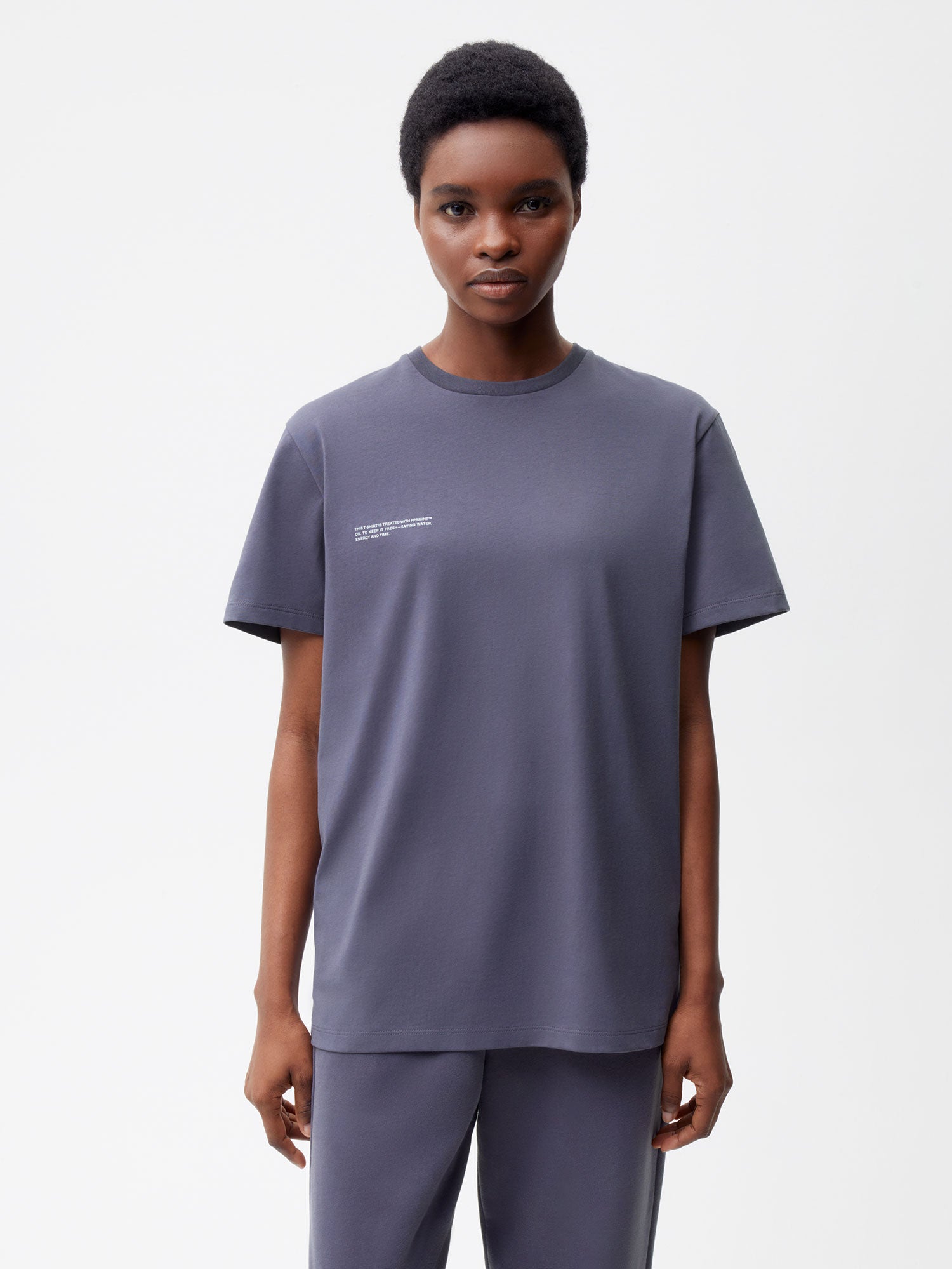 365 Organic Cotton T-shirt—slate blue female-1