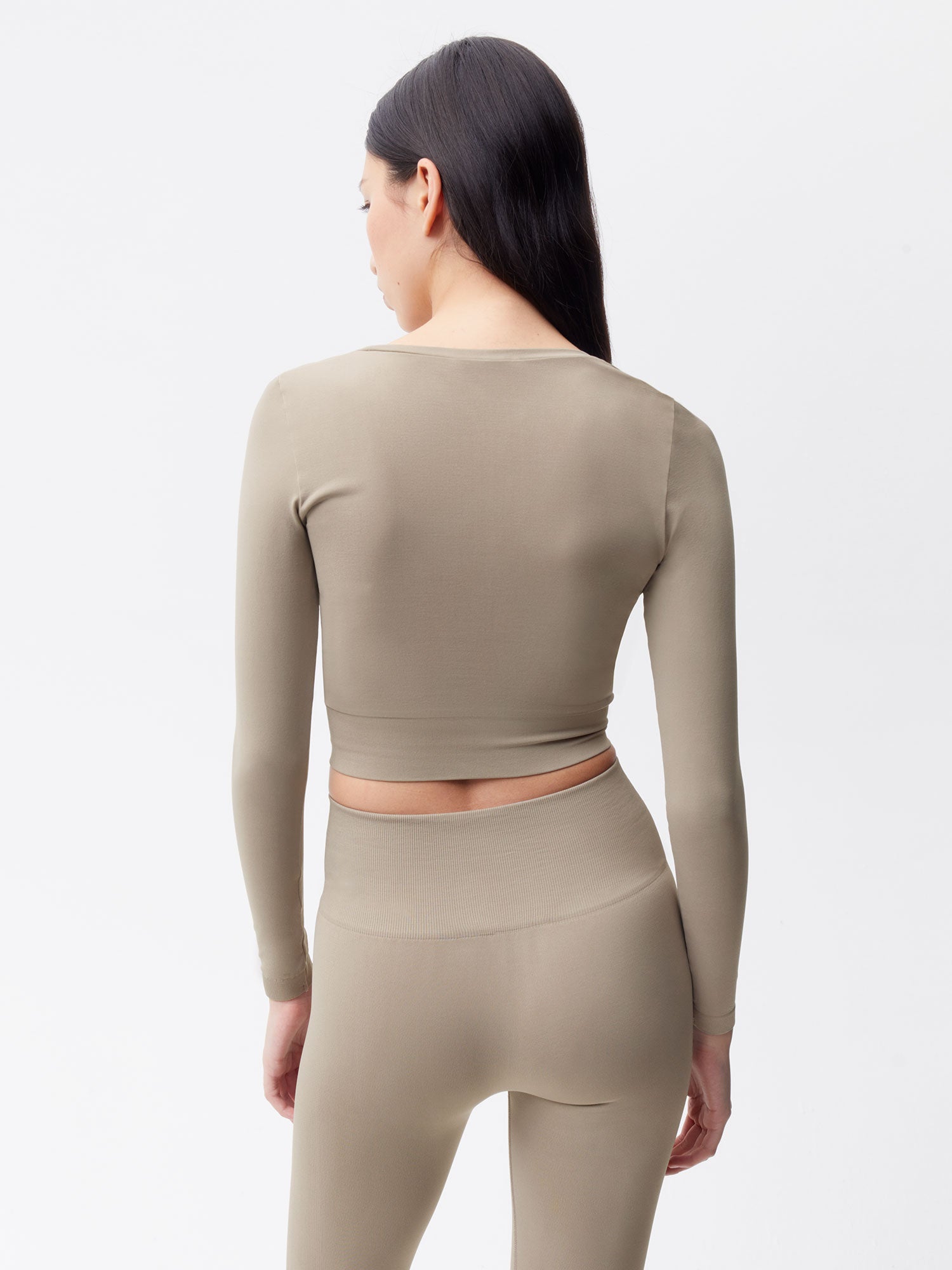 Activewear-3.1-Seamless-Crop-Top-Taupe-Female-2