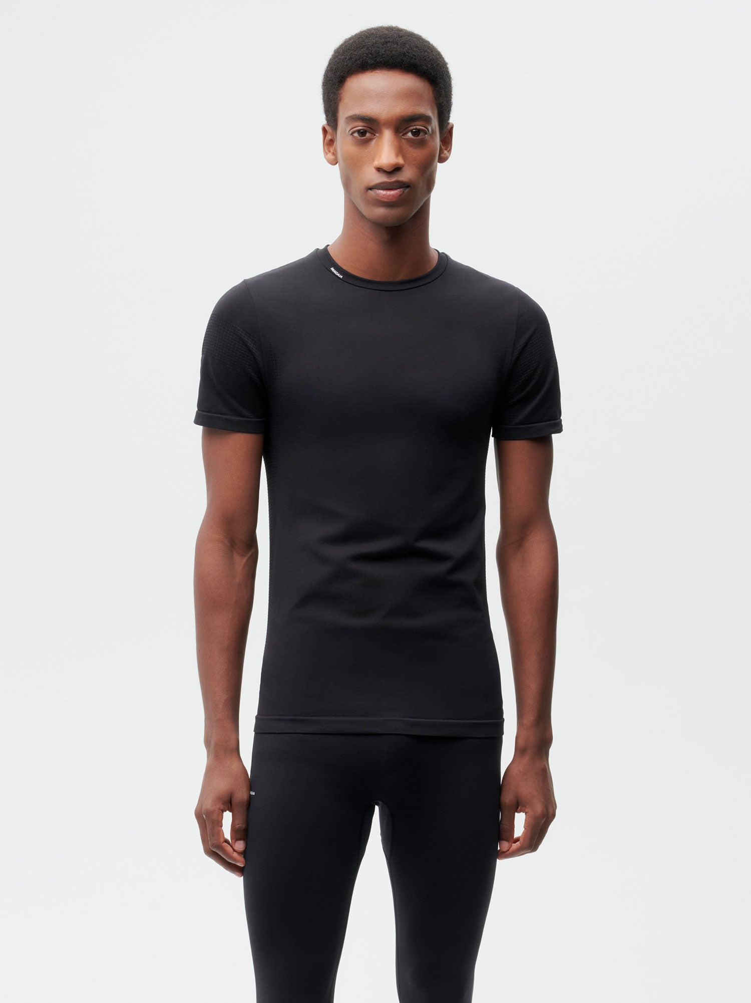 Activewear Mens Fitted T Shirt Black 