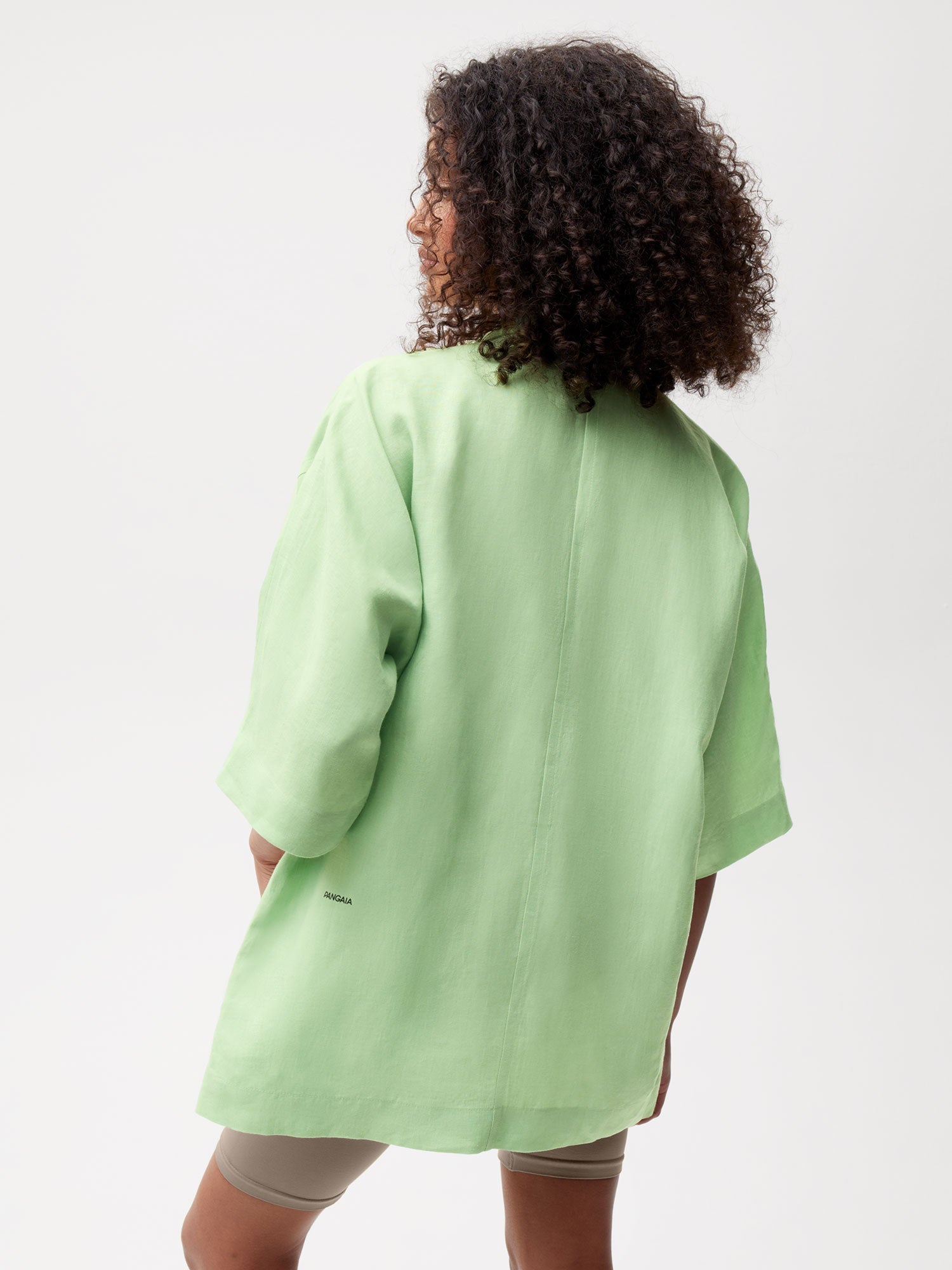 Aloe Linen Short Sleeve Shirt Female