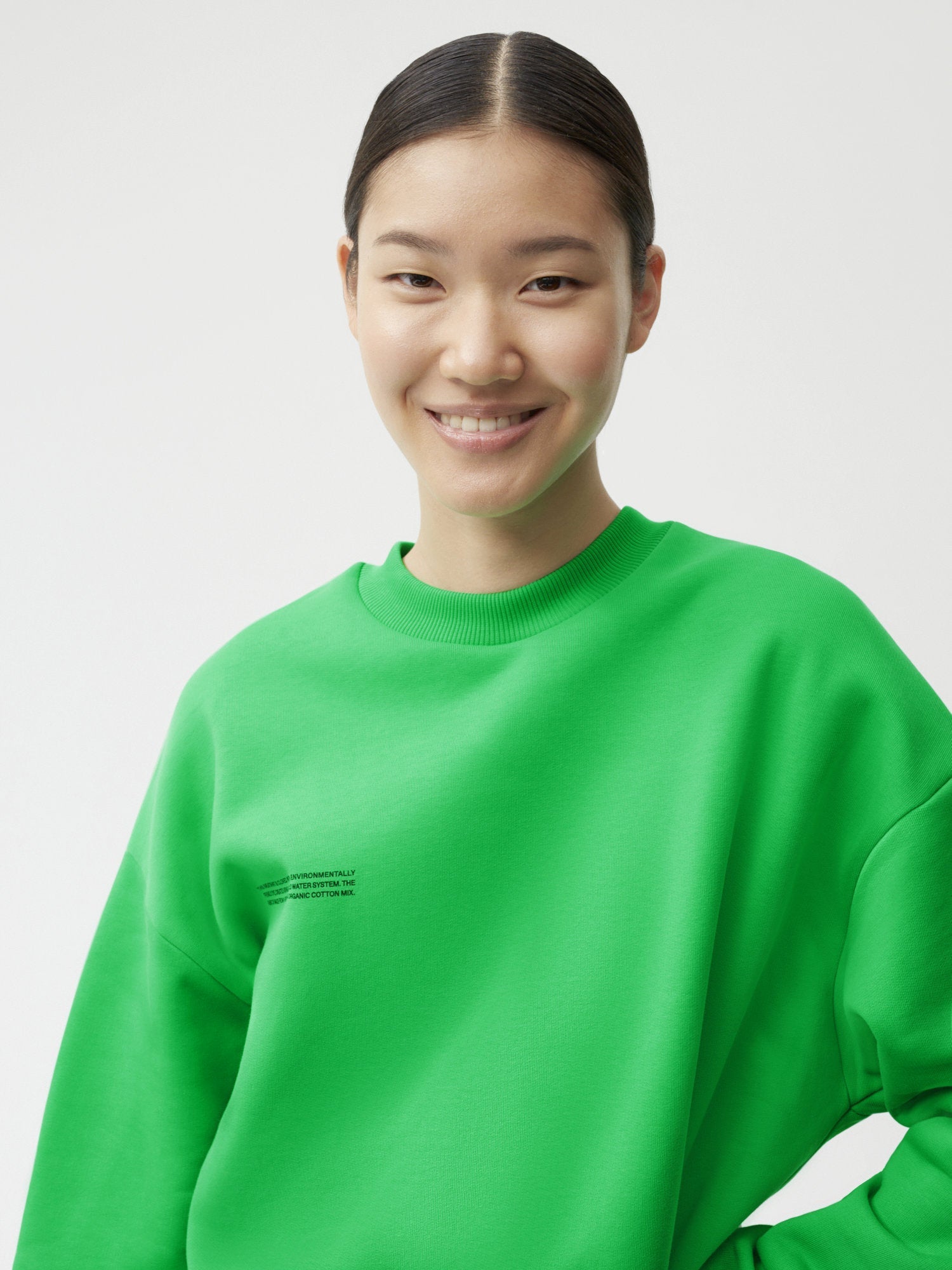 Heavyweight Recycled Cotton Sweatshirt Jade Green-female-3