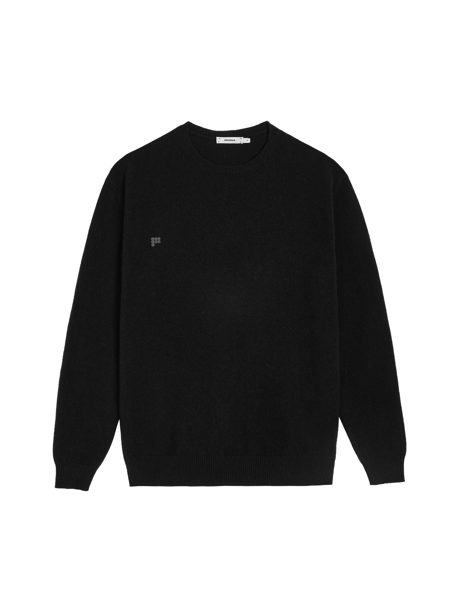 Recycled Cashmere Crewneck Sweatshirt—black-packshot-3
