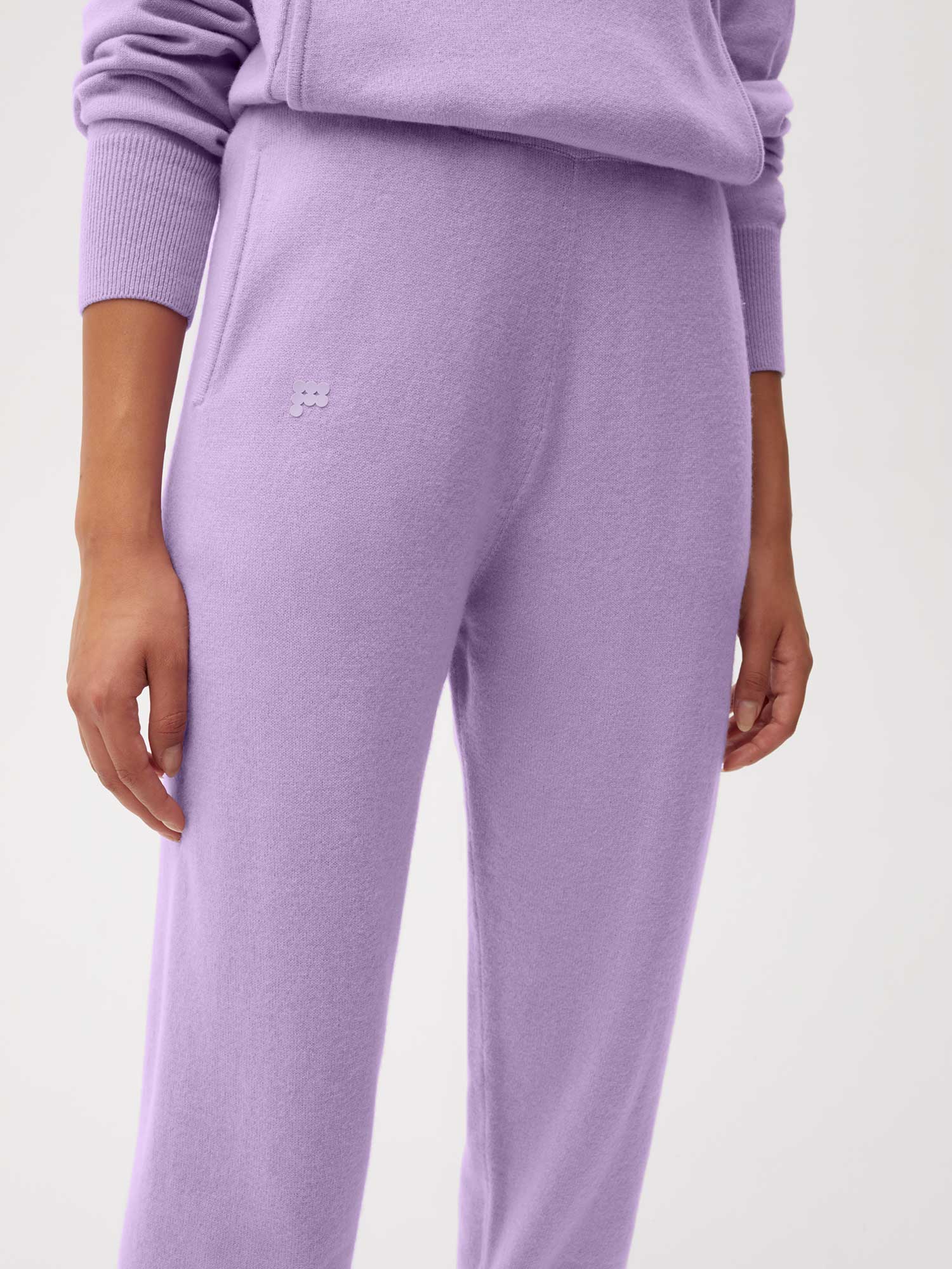 Cashmere Track Pants Orchid Purple Female