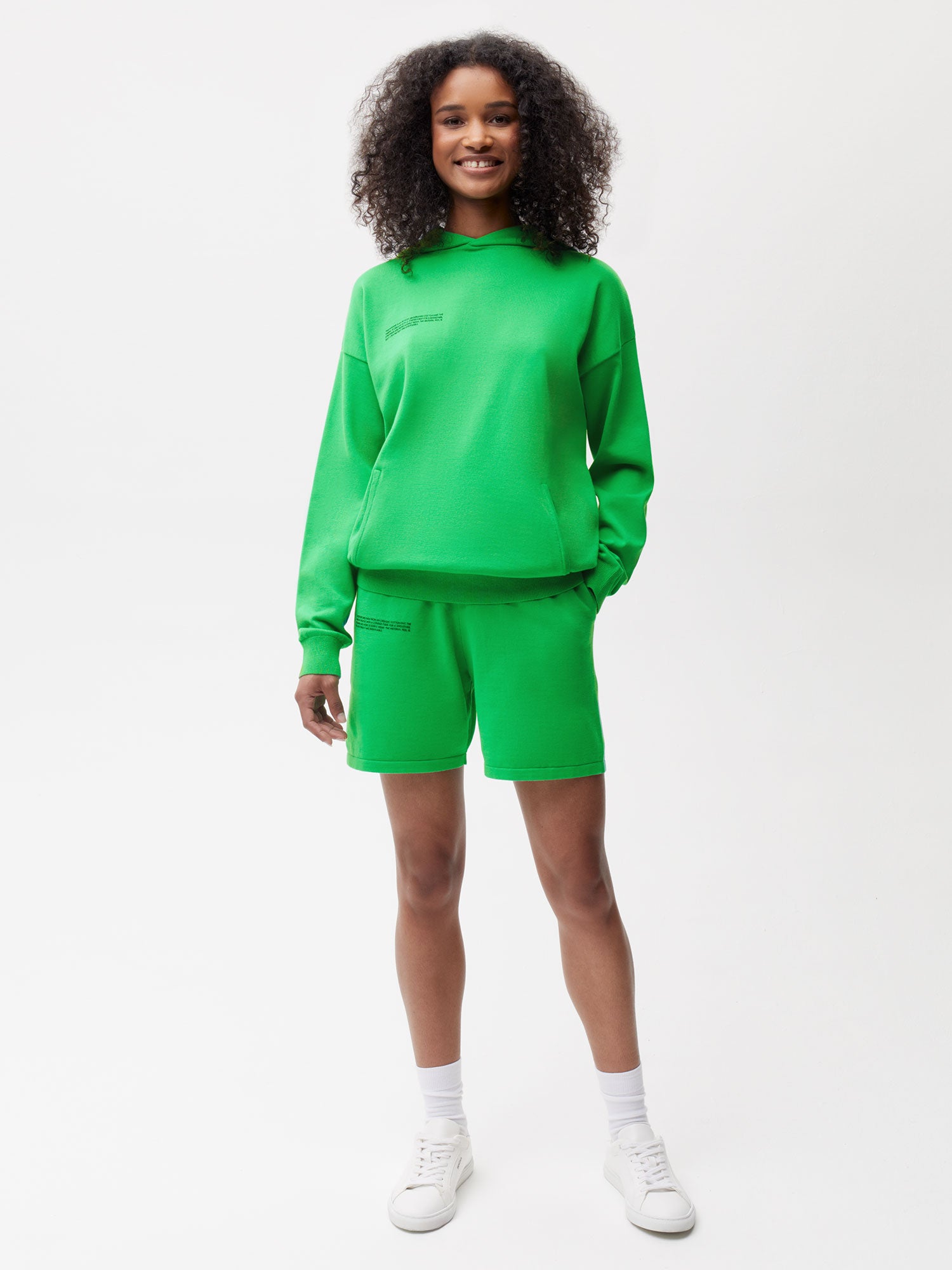 Cotton-Knit-Long-Shorts-Jade-Green-Female-1