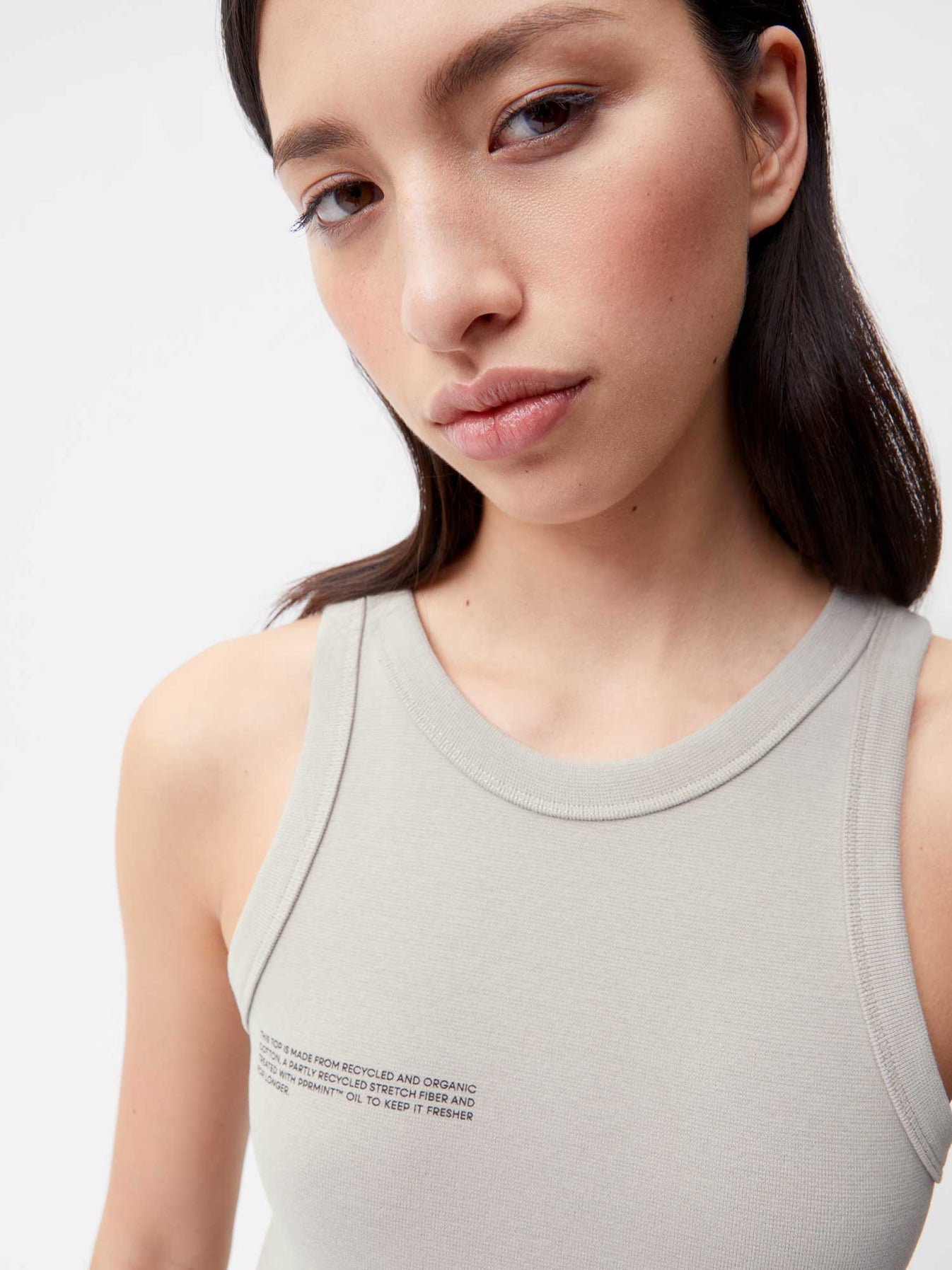 Women's Stone Recycled Cotton Tank Top Pangaia