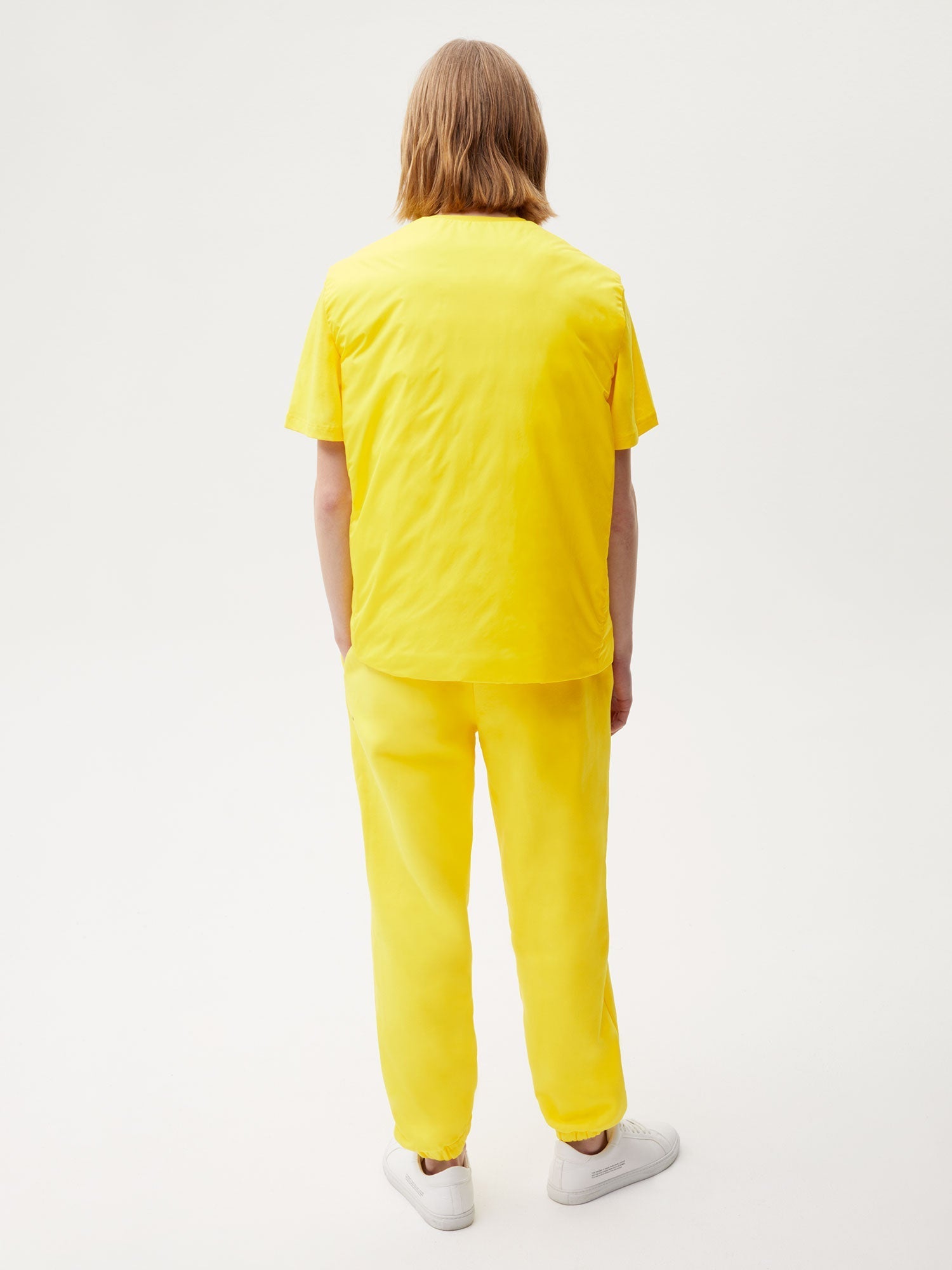 Men FLWRDWN Lite Puffer Vest—saffron yellow 