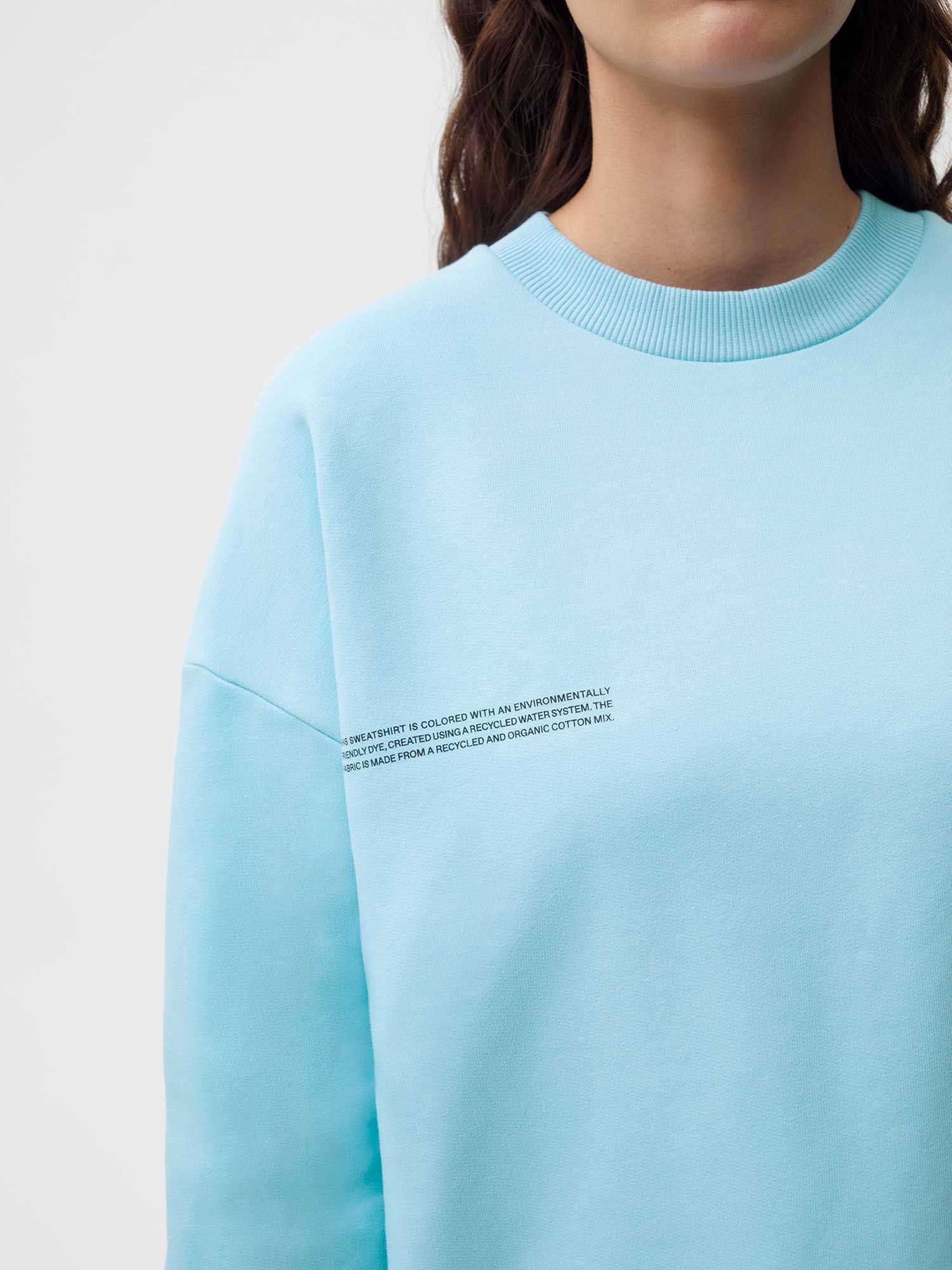 Blue discount cotton sweatshirt