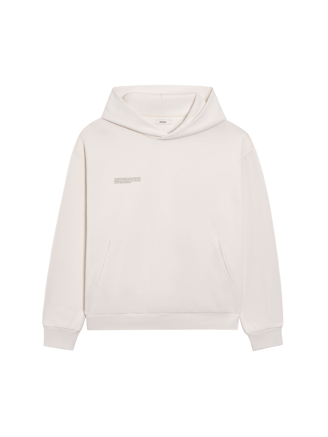 White In Conversion Cotton Hoodie Luxury Hoodies Pangaia