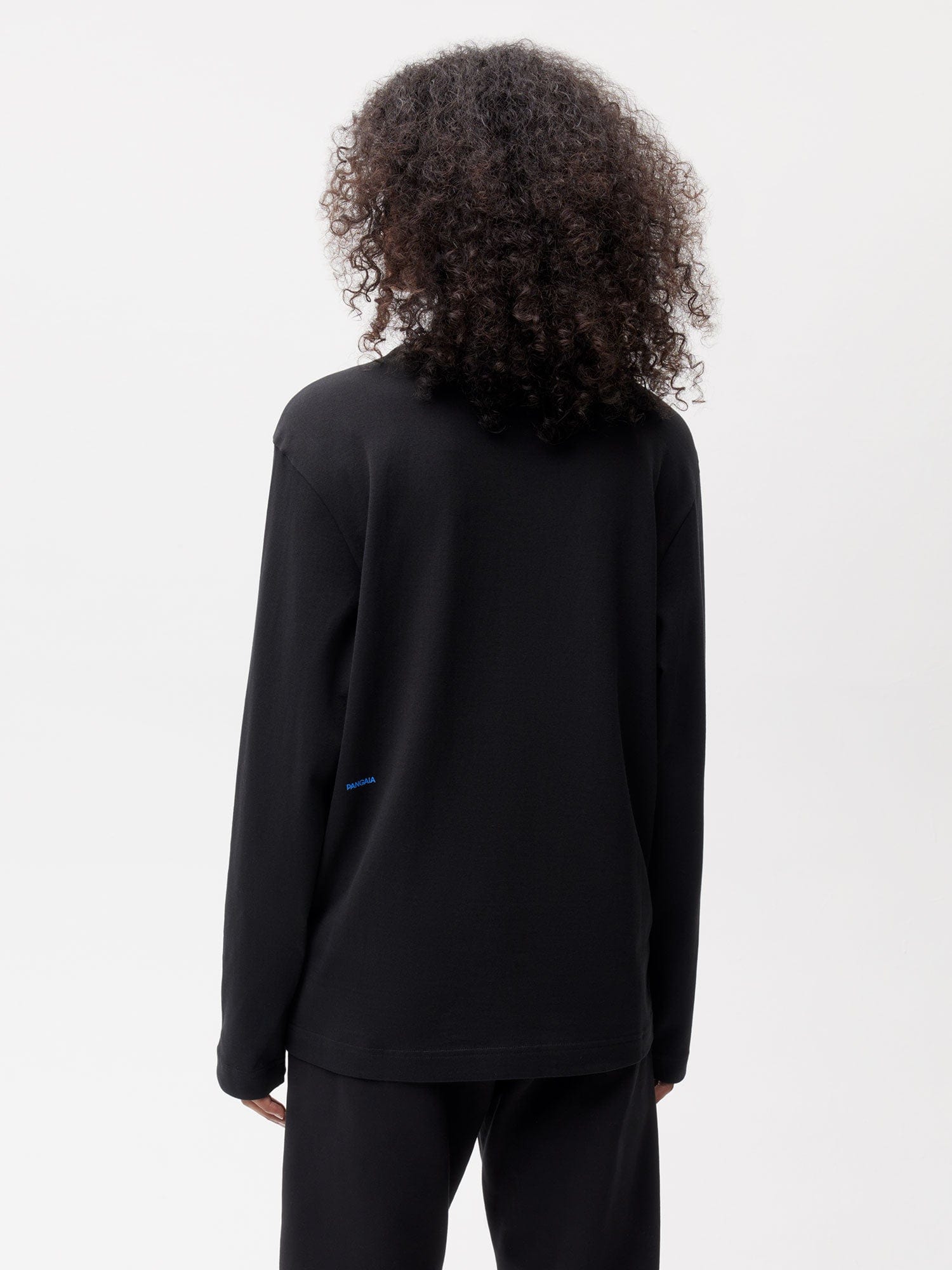 In Conversion Cotton Long Sleeve T-shirt - Black - Pangaia