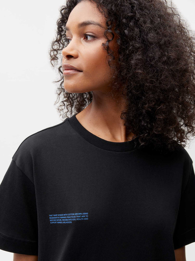 Black 365 In Conversion Cotton T-shirt | Luxury T-shirts | Pangaia