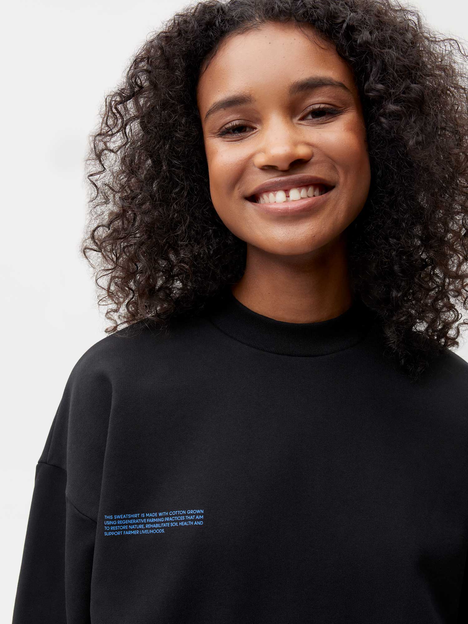 Black sale cotton sweatshirt