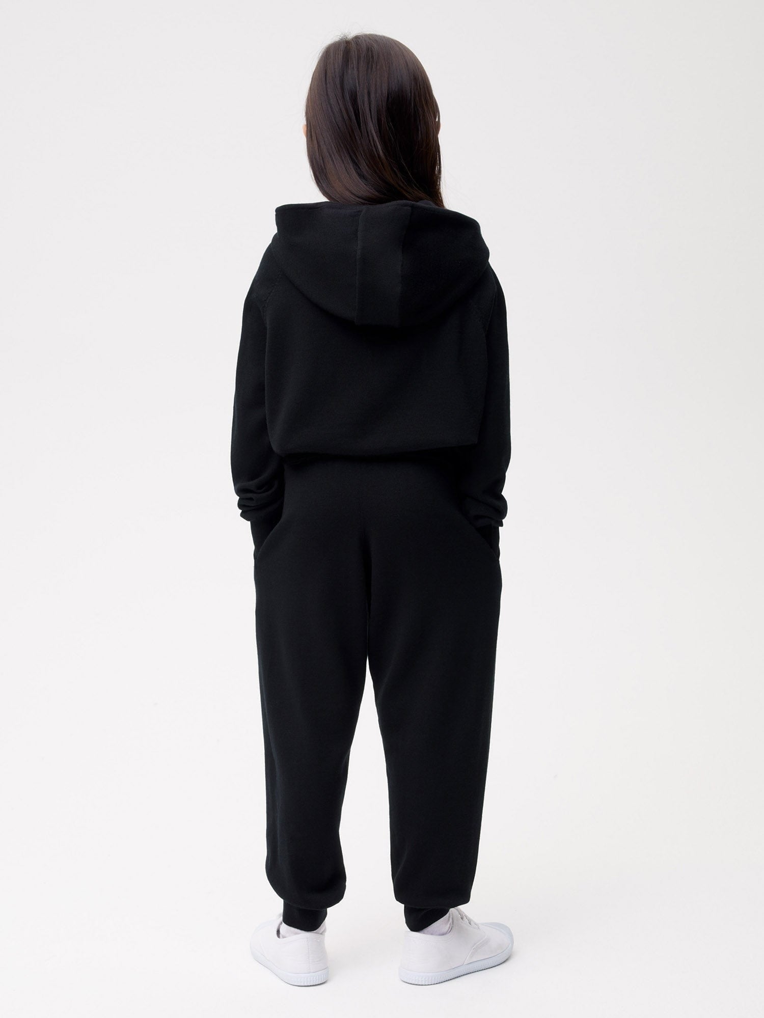 Kids Merino Track Pants Black