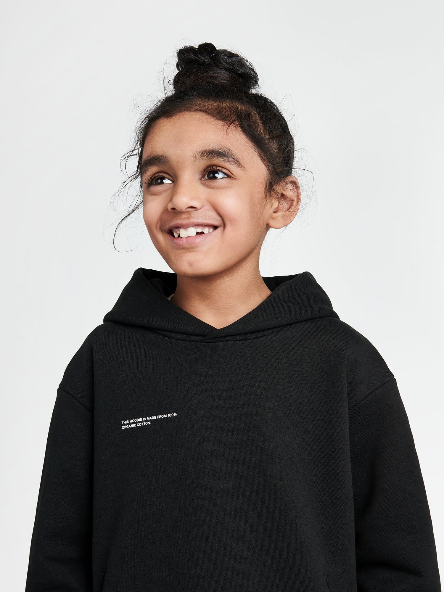 Kids 365 Midweight Hoodie Black Pangaia