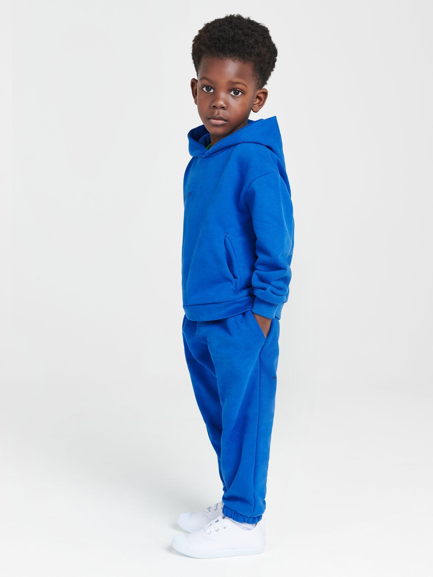 Kids 365 Midweight Hoodie Cobalt Blue Pangaia