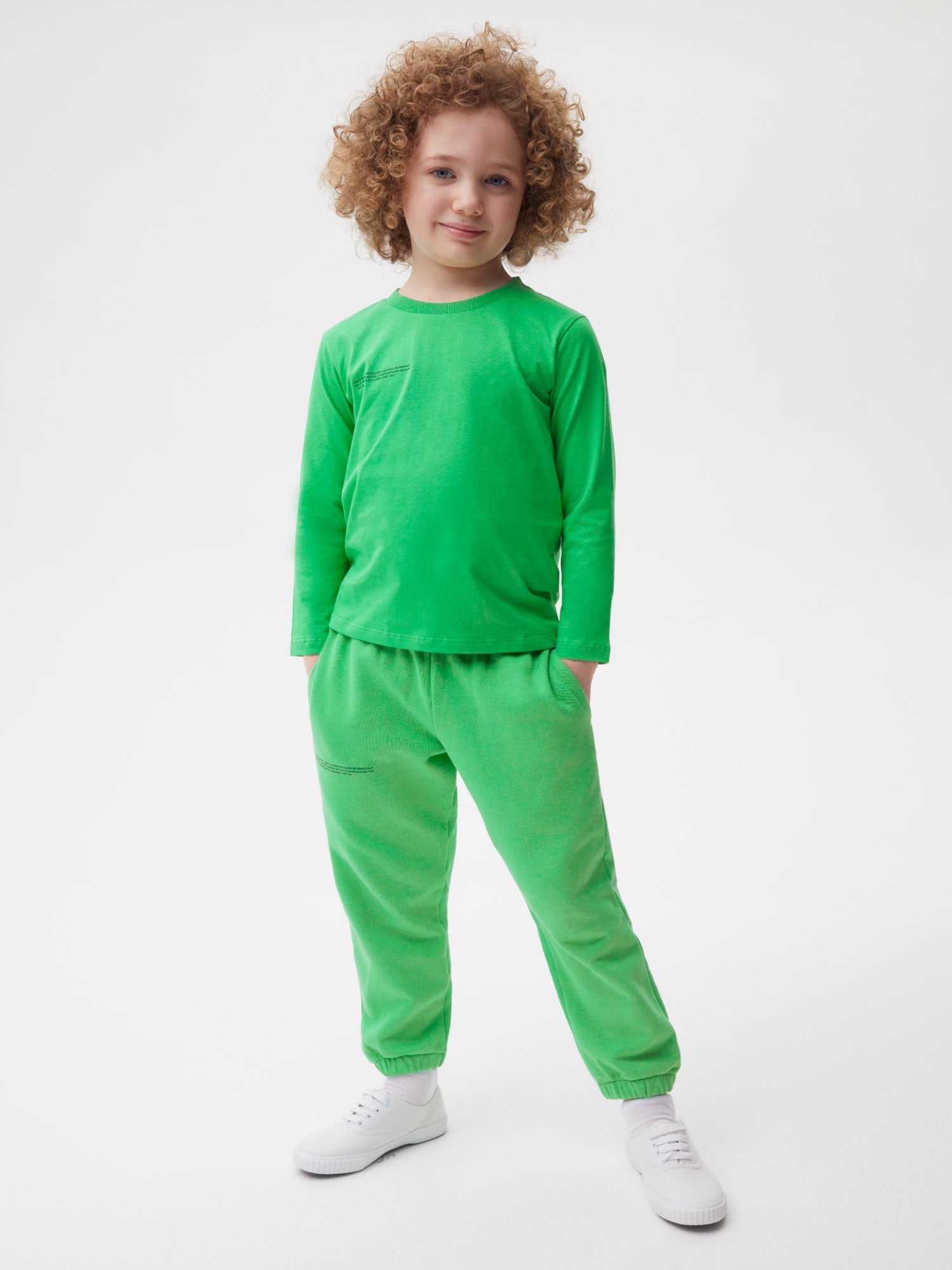 bekendtskab lunken Alfabet Kids' 365 Long Sleeve T-shirt - Jade Green - Pangaia