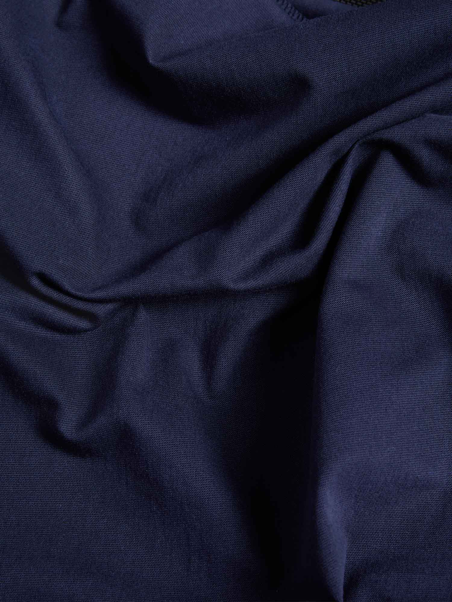 Kids Organic Cotton Long Sleeve T Shirt Navy Blue