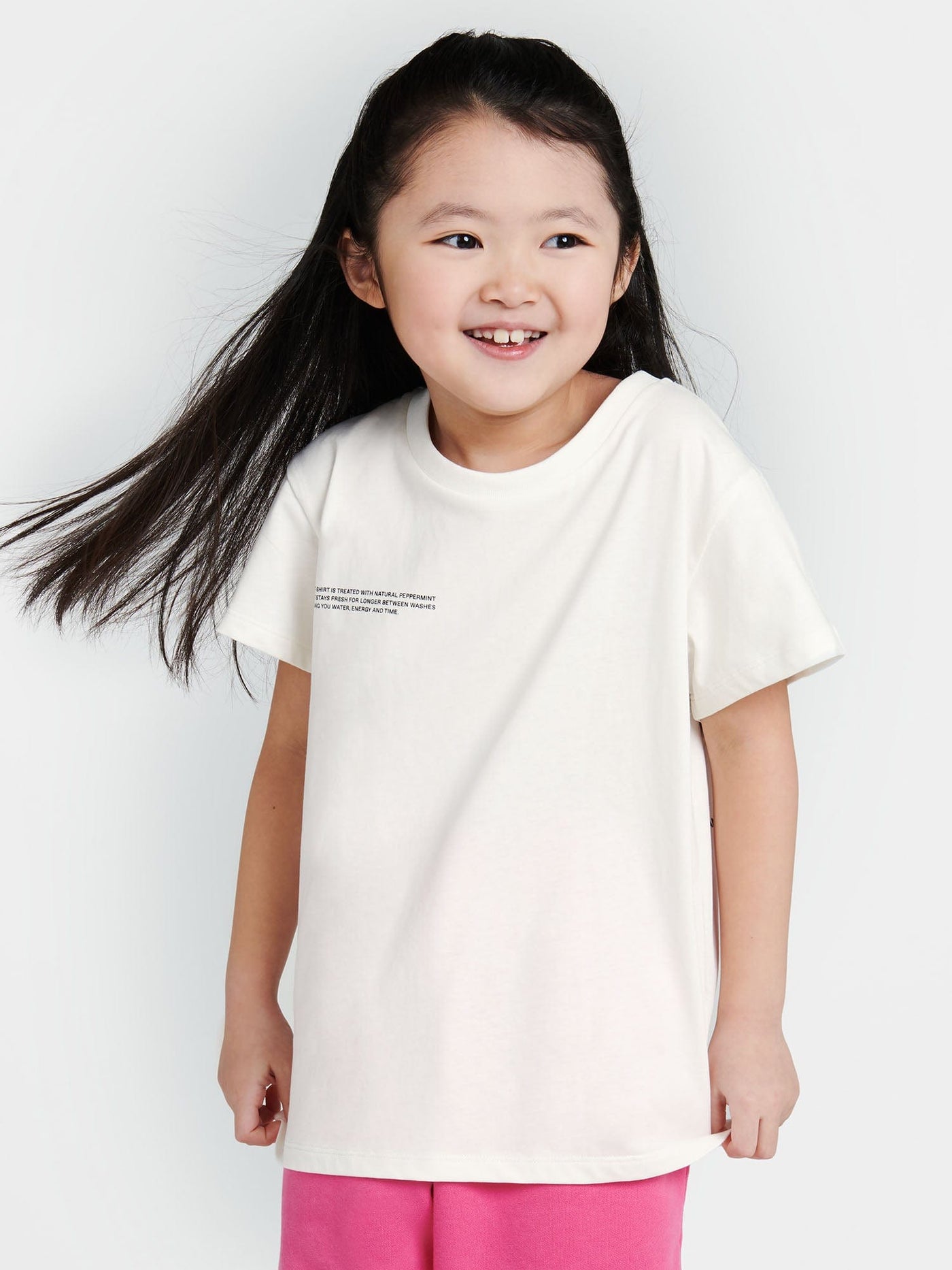 PANGAIA Kids 365 Midweight T-Shirt in Beige