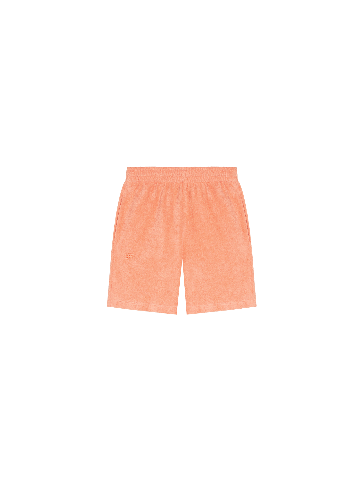 Kids Towelling Shorts—peach perfect-packshot-3