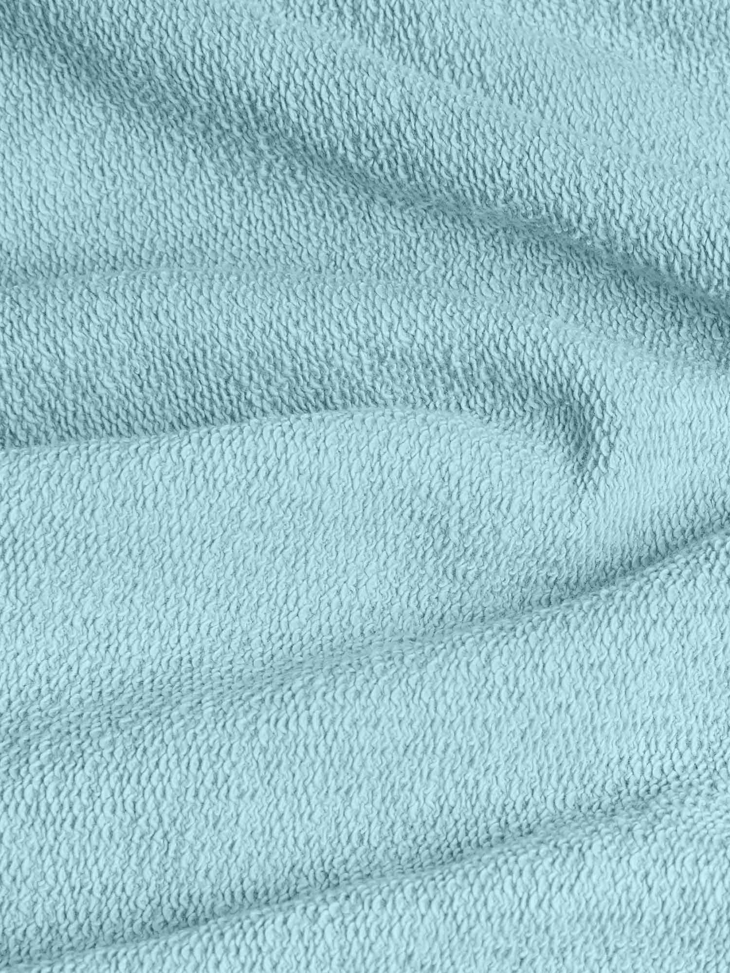 celestial blue 320 GSM organic cotton texture of Kids' 365 Midweight Track Pants, lightweight feel