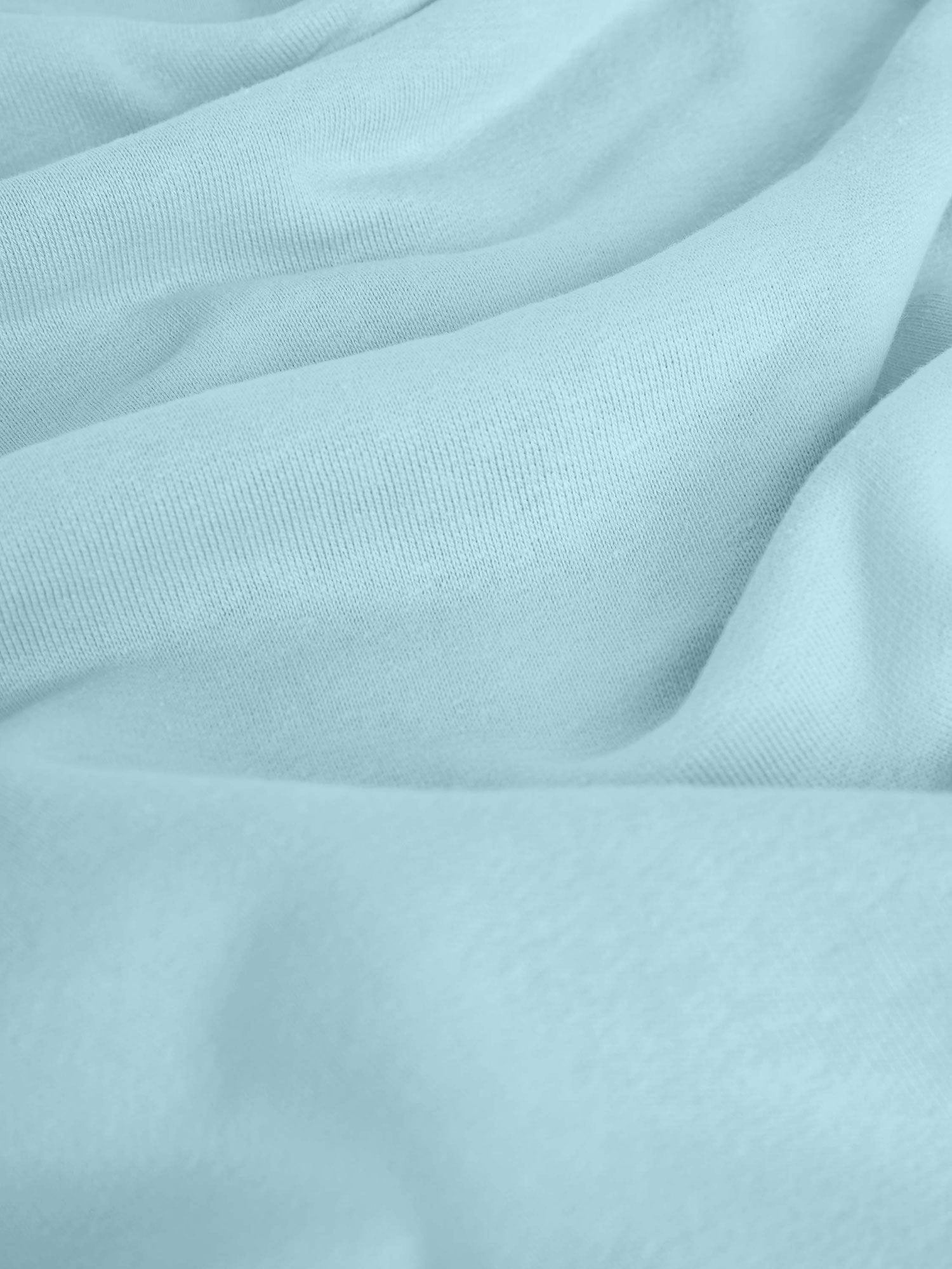 Celestial blue Archive Kids' 365 Midweight Track Pants fabric detail, showing soft 320 GSM organic cotton texture