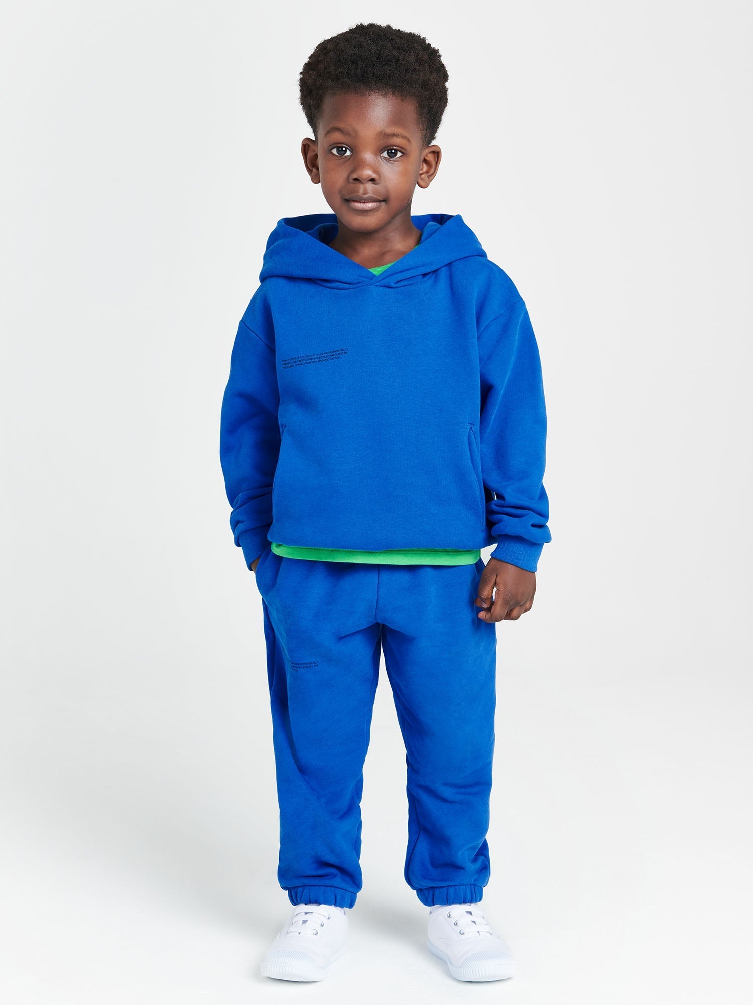 C.P. Company Kids panelled cotton track pants - Blue
