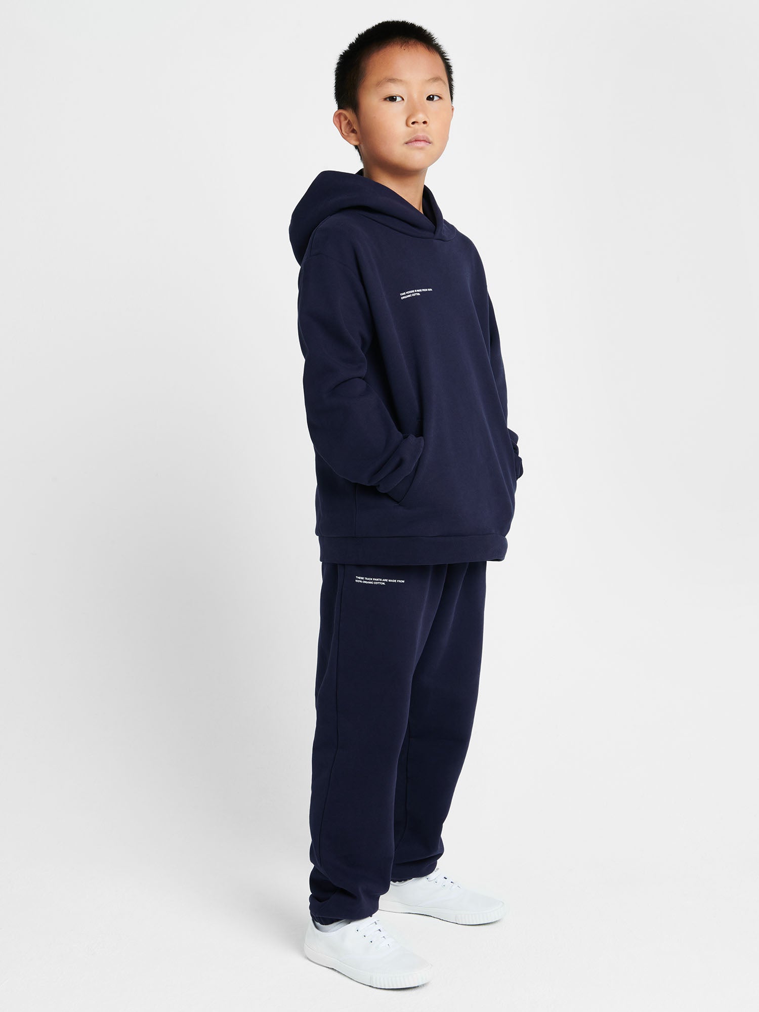 Kids' 365 Midweight Track Pants - Navy Blue - Pangaia