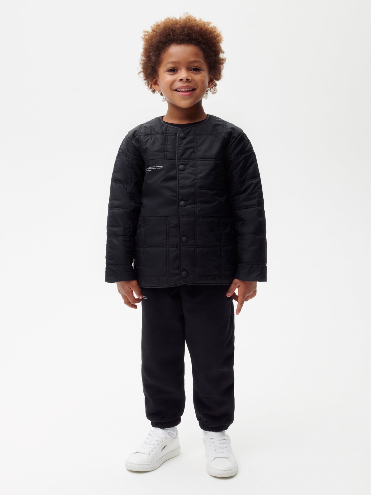 Kids-Recycled-Nylon-NW-FLWRDWN-Quilted-Collarless-Jacket-Black-1