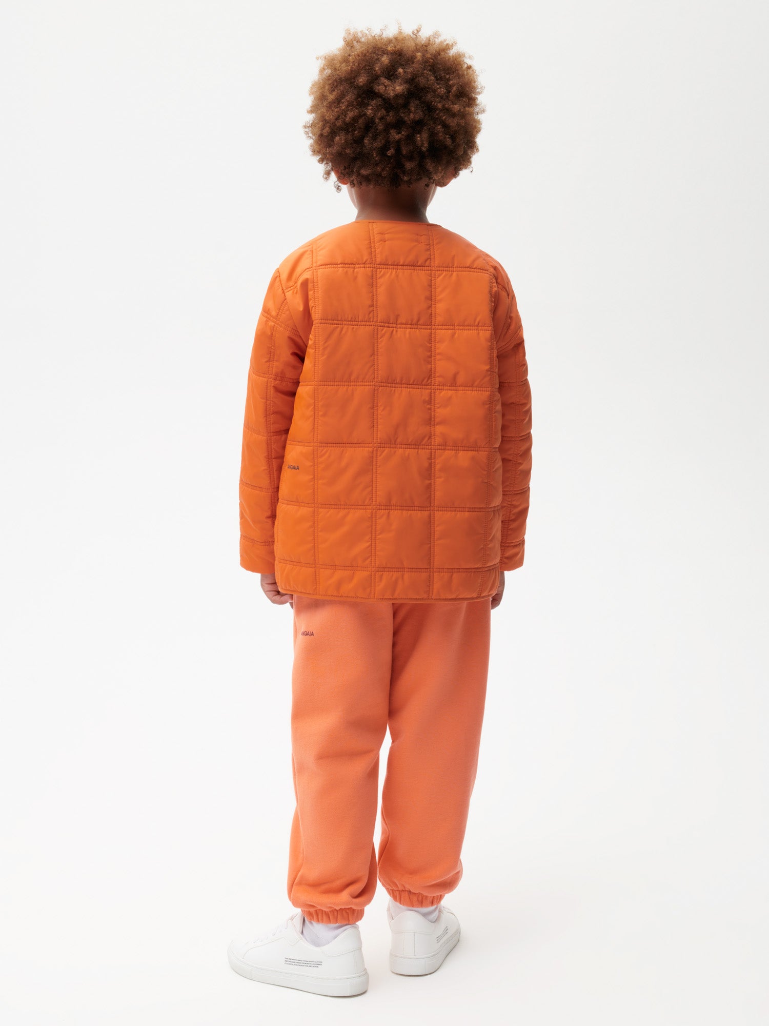 Kids-Recycled-Nylon-NW-FLWRDWN-Quilted-Collarless-Jacket-Cinnamon-Orange-2