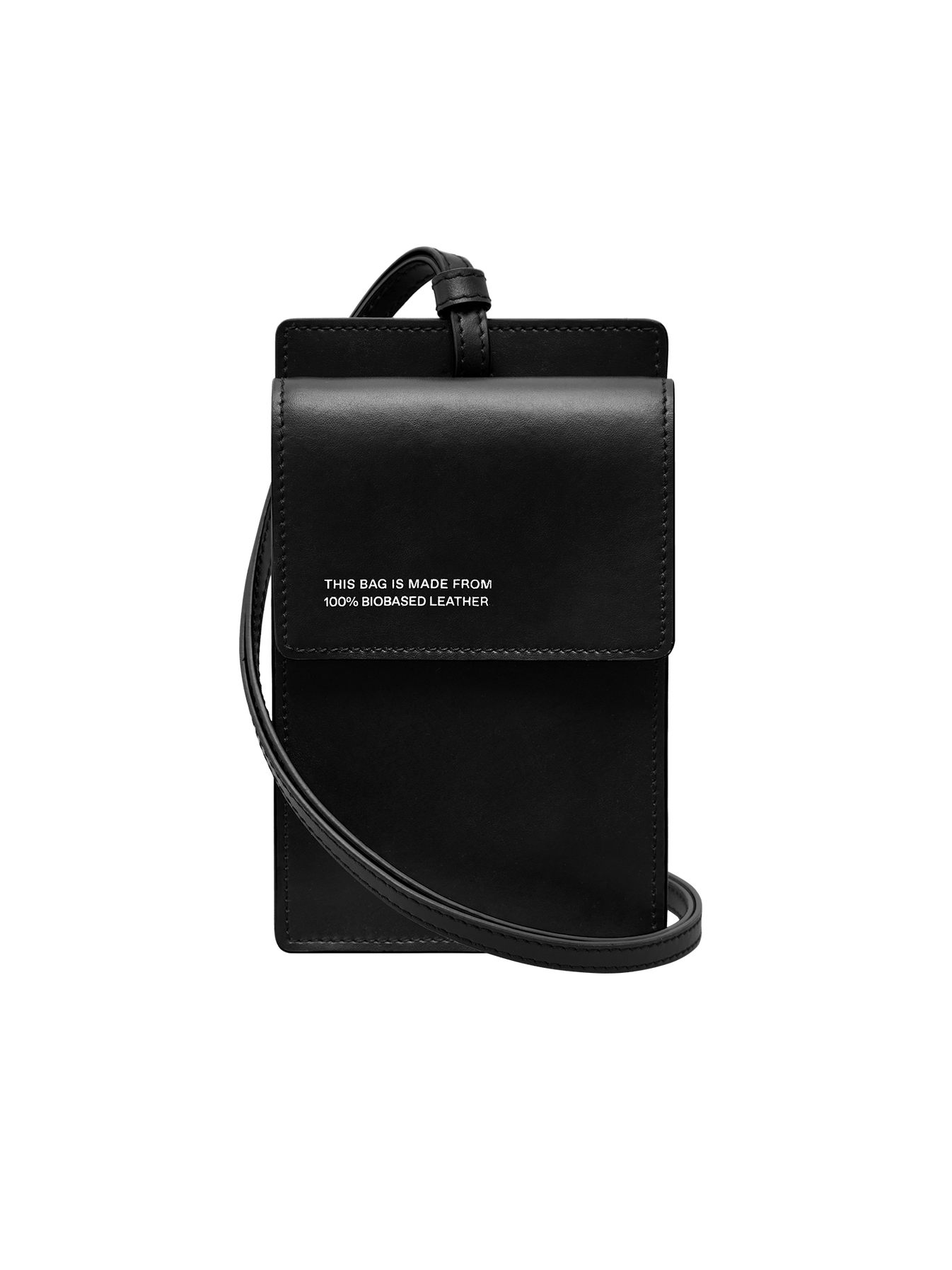 Black Biobased Passport Holder Designer Passport Holder Pangaia