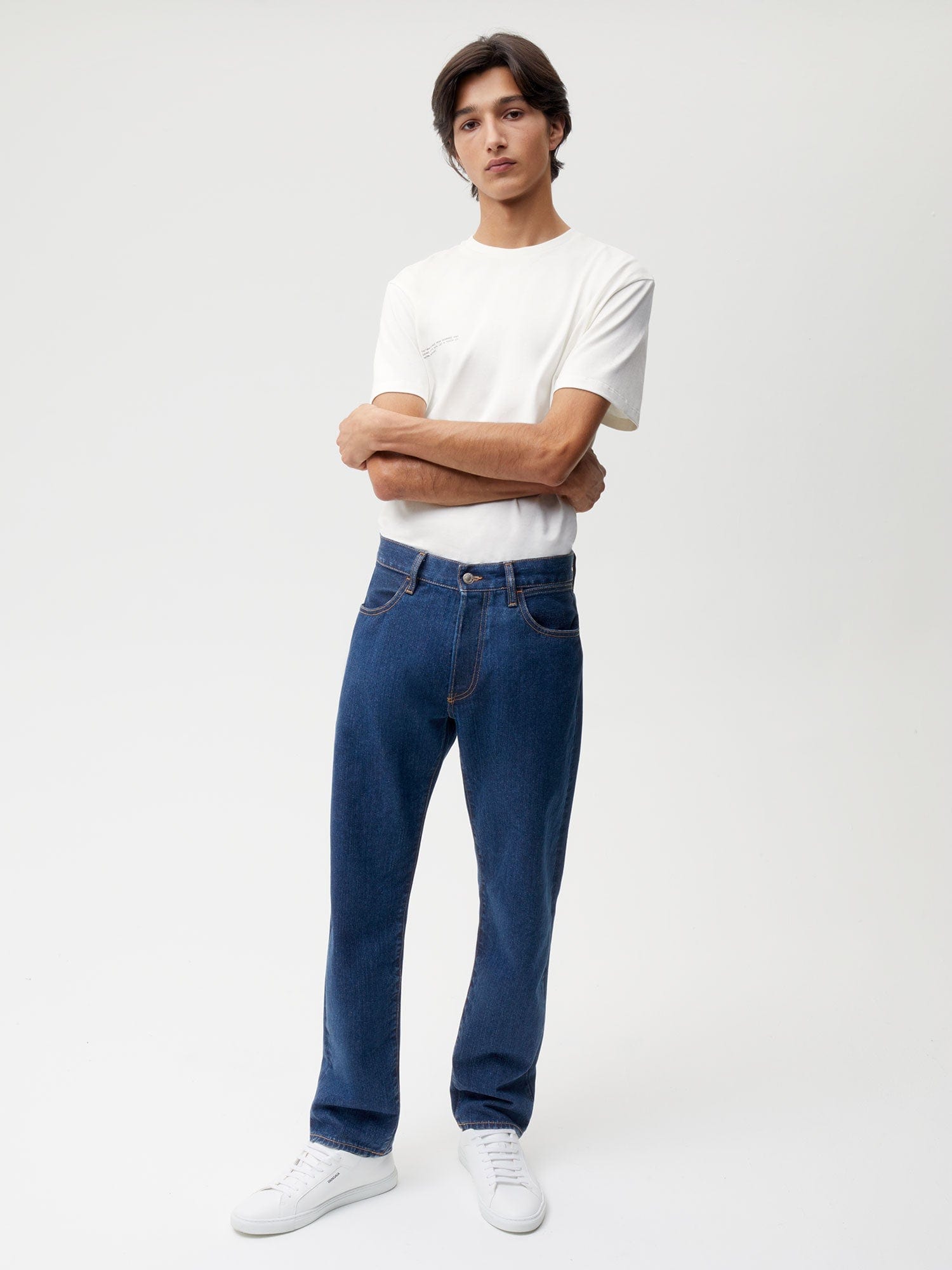 Nettle Denim Straight Leg Jeans | Pangaia