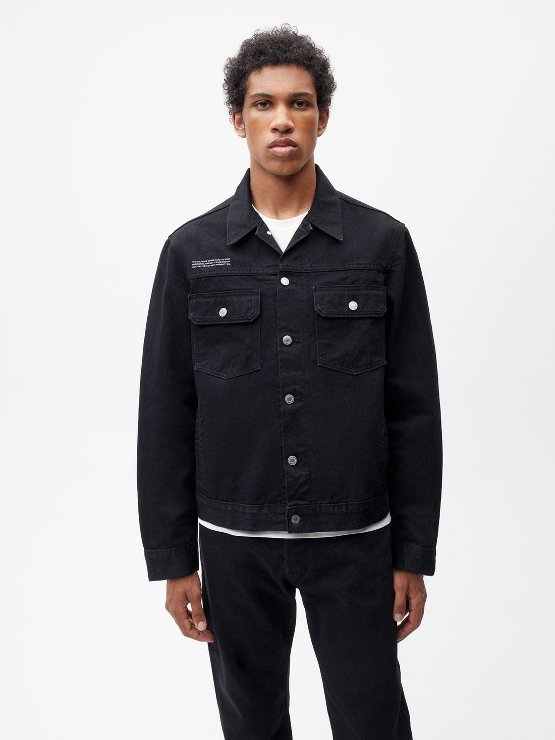 Black Nettle Denim Jacket | Pangaia