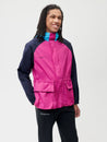 Nylon Colour Block Jacket Foxglove Pink Male