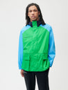Nylon Colour Block Jacket Jade Green Male