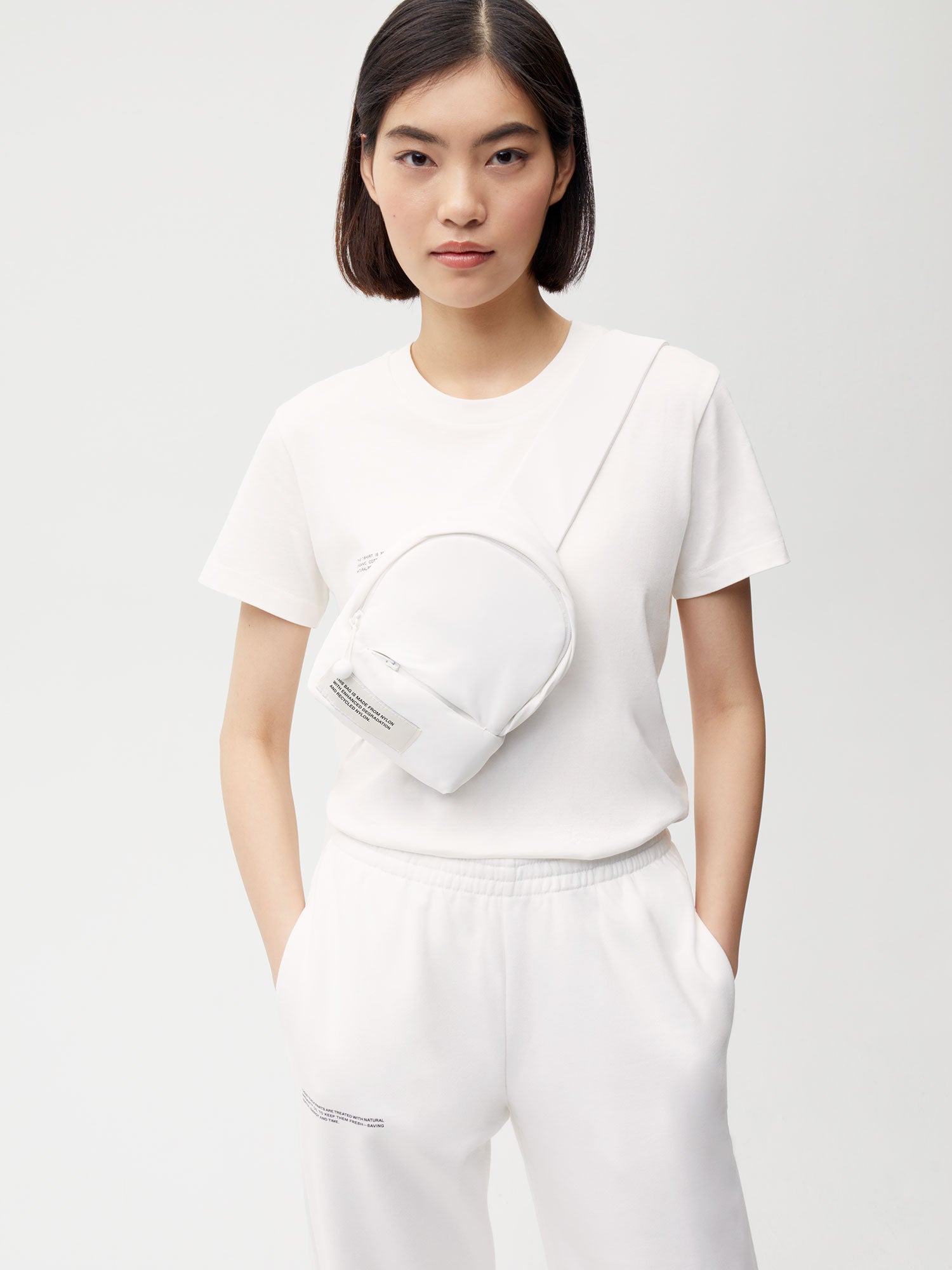 Nylon Cross-body Bag - Off-white - Pangaia