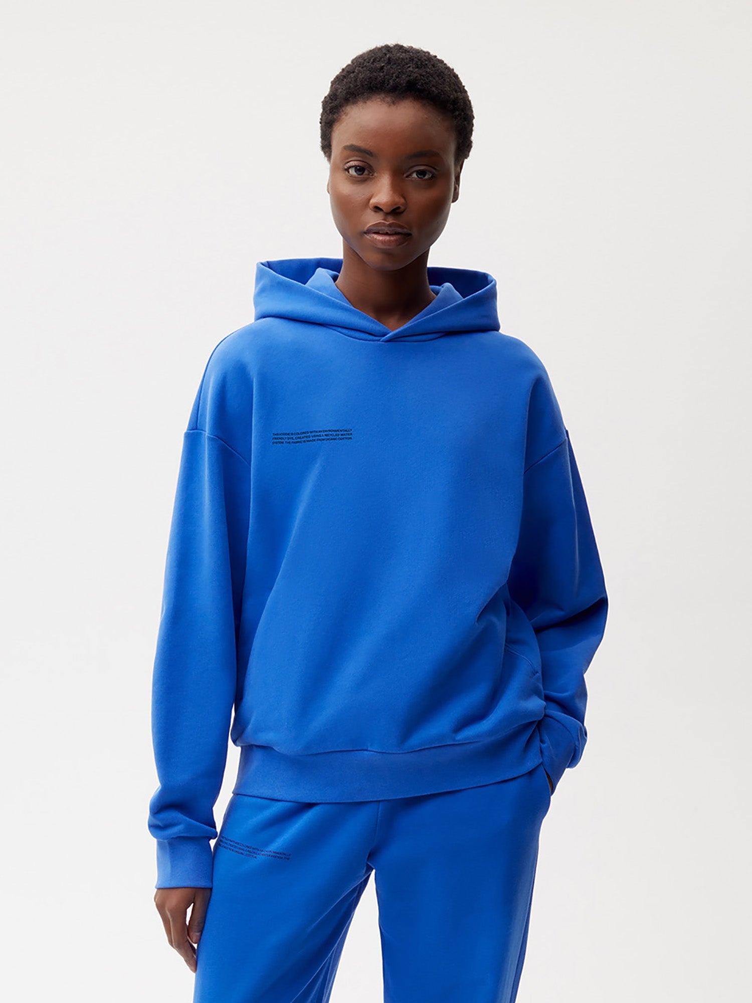 365 Midweight Hoodie - Cobalt Blue - Pangaia