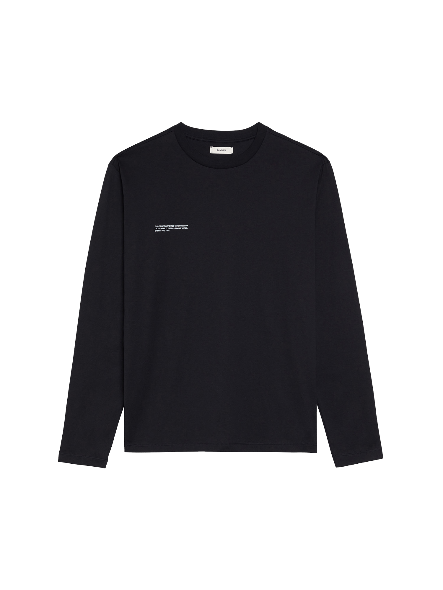 Organic Cotton Lightweight Long Sleeve T-shirt—black-packshot-3