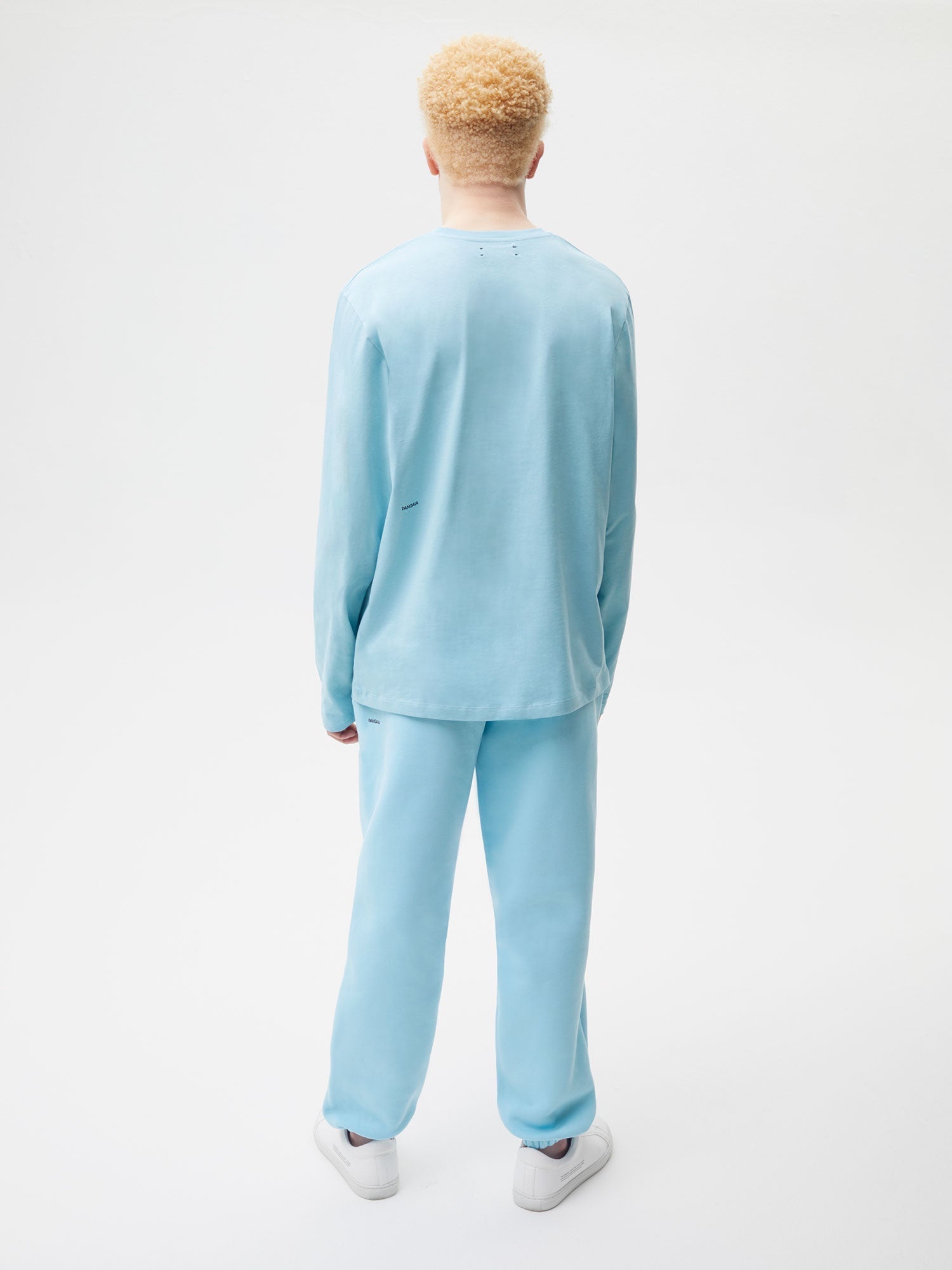 Organic Cotton Long Sleeve T Shirt Celestial Blue Male