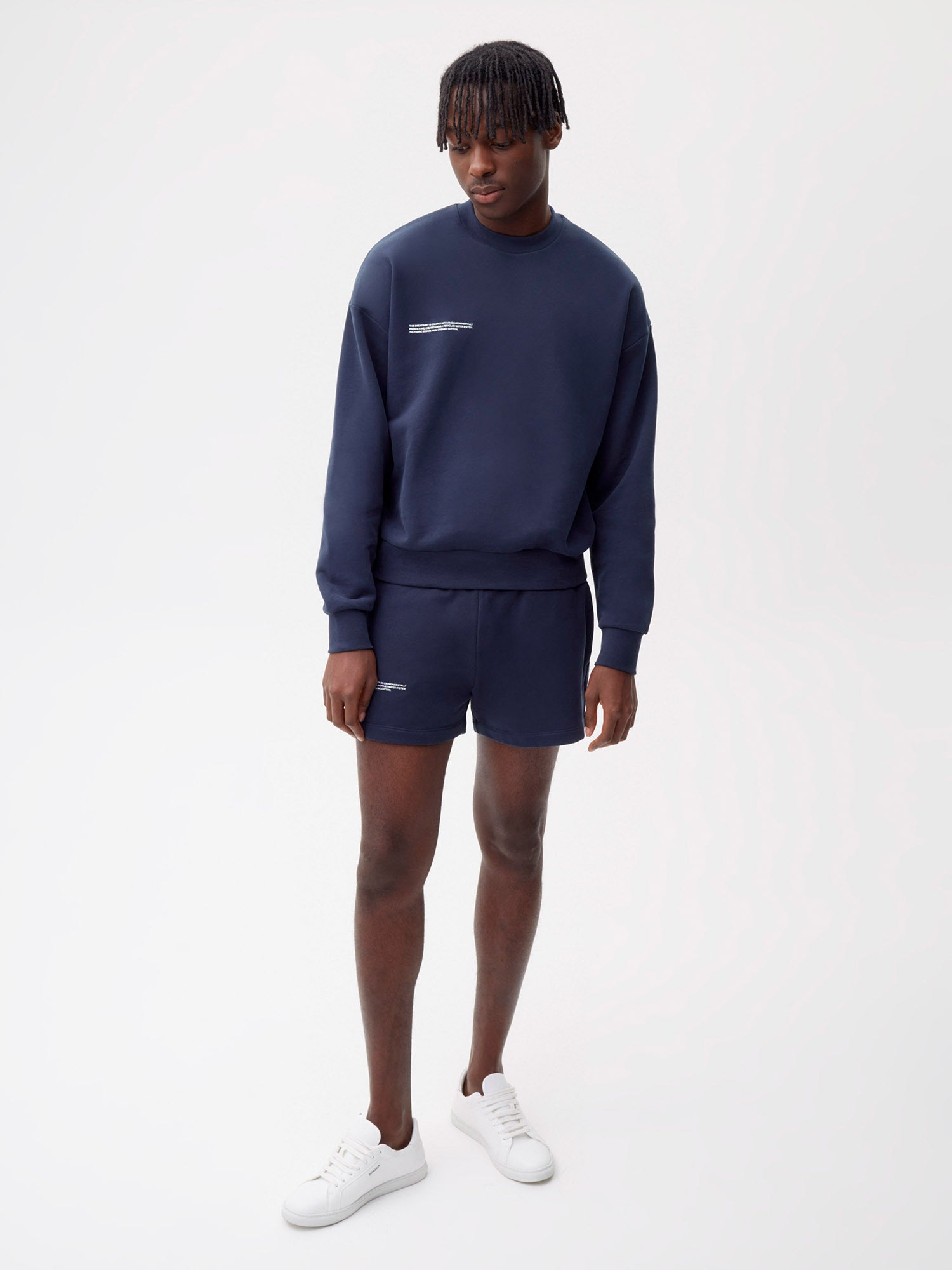 Organic Cotton Shorts Navy Blue Male