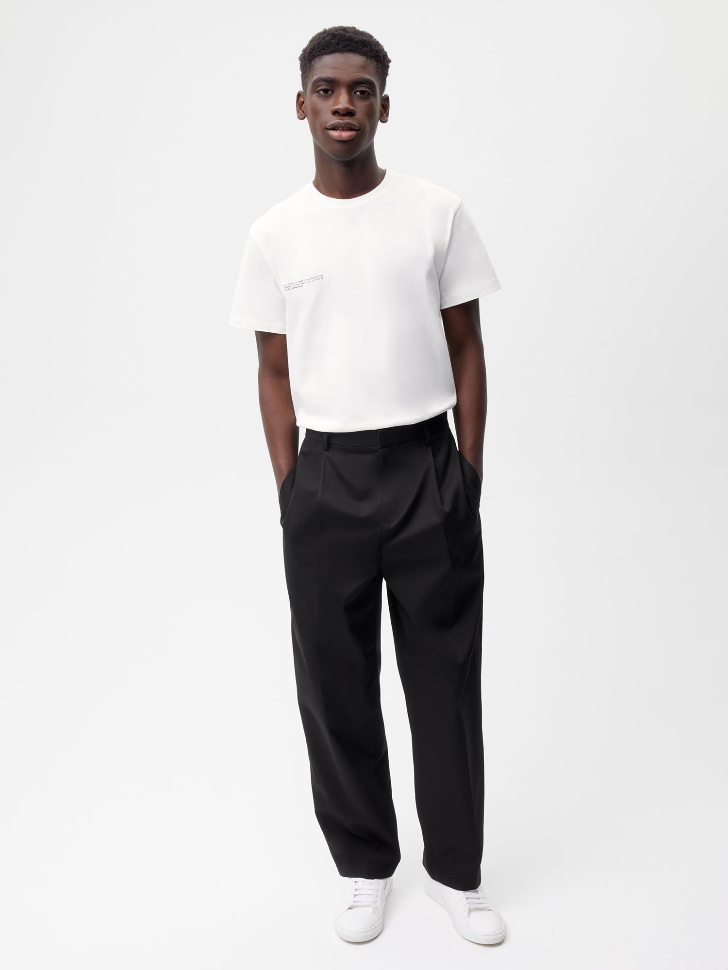 Organic Cotton Tailored Trouser Black Male